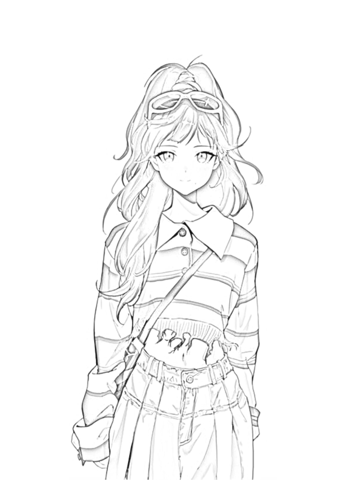 插画素材‖漫画少女线稿合集