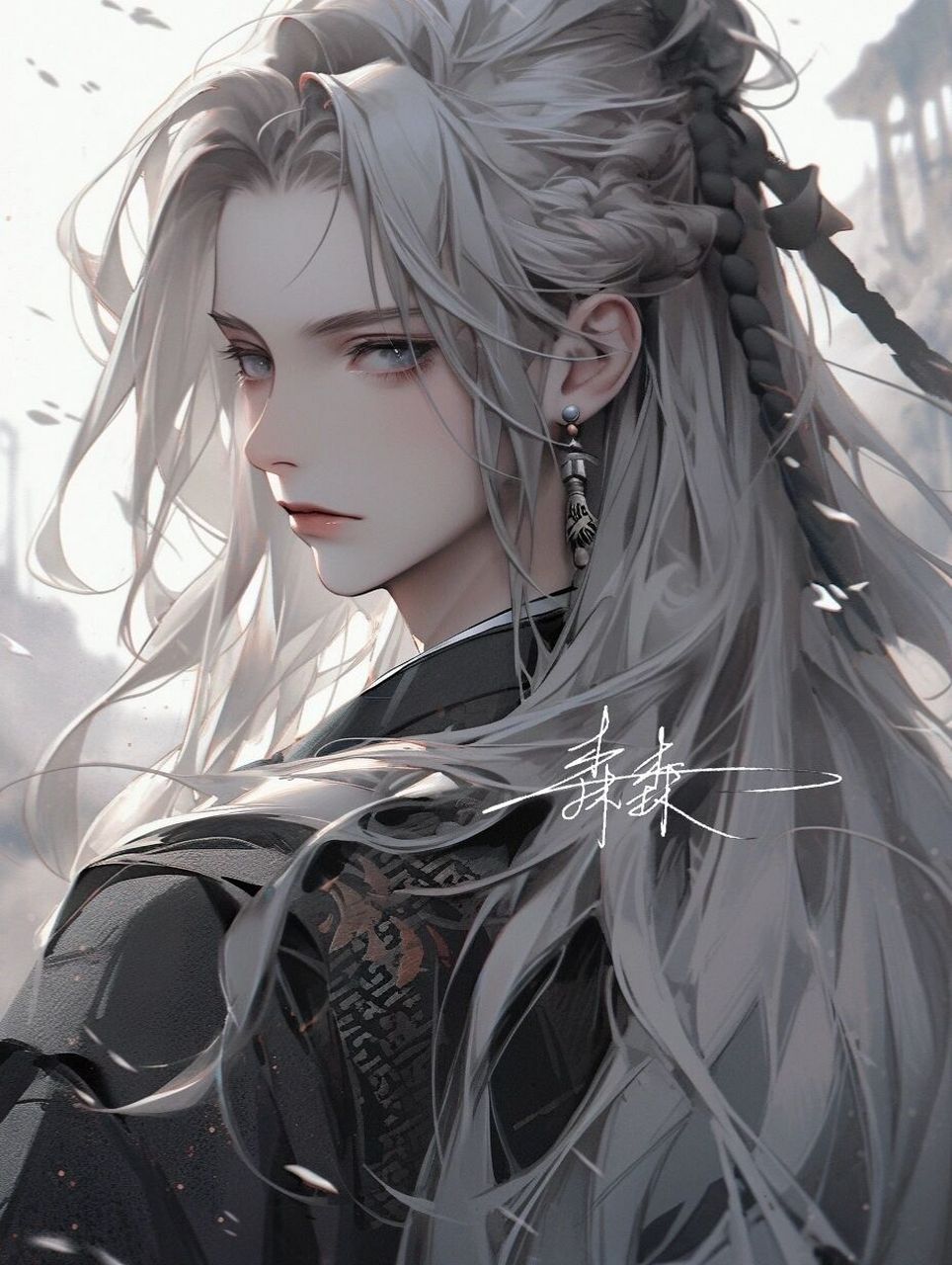 古风白发男生头像|白发仙|大师兄 想不出来算什么系列图了,标题词穷了