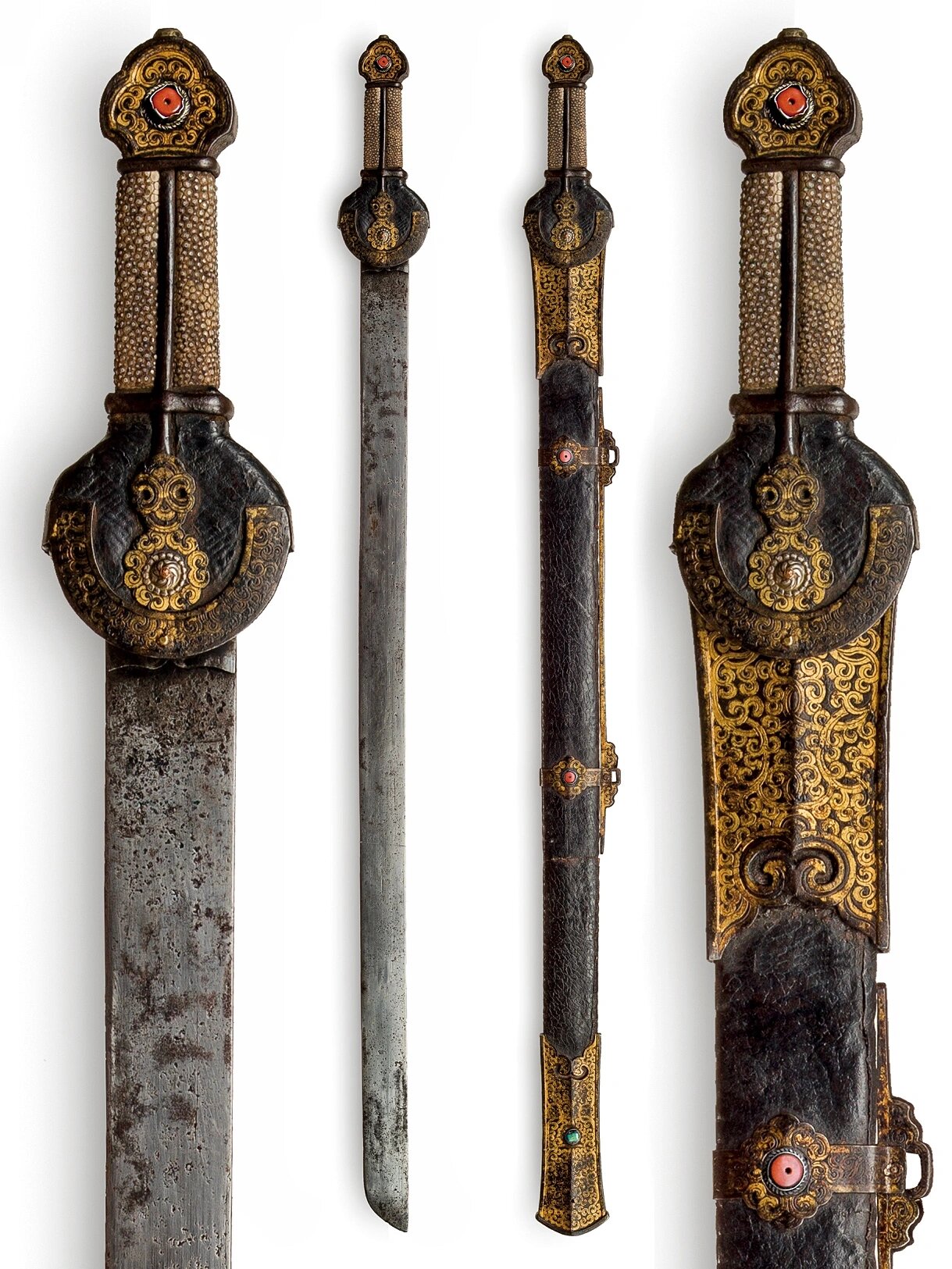 明 德格土司佩刀