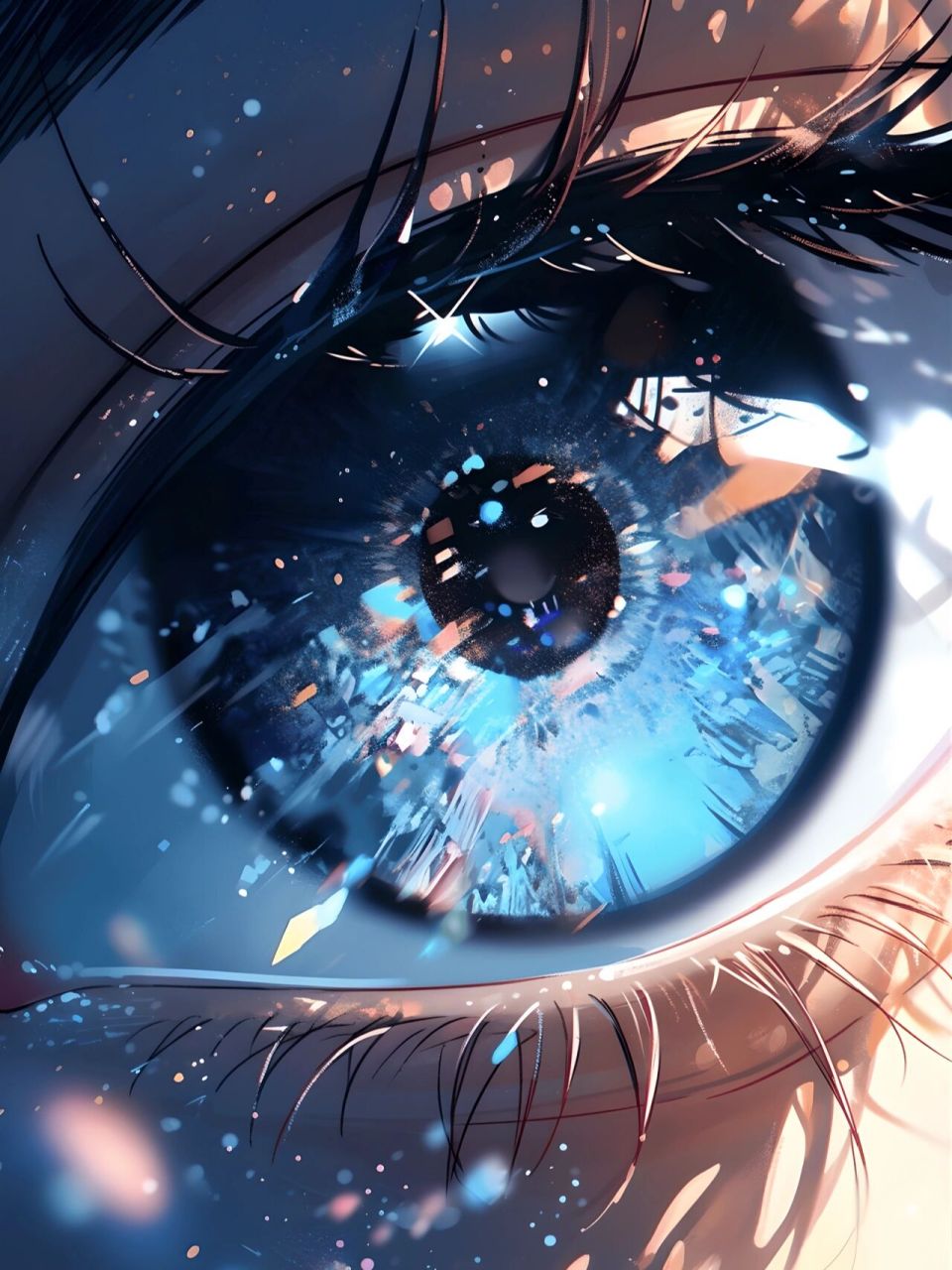 绝美彩瞳|炫彩浪漫-眼睛特写镜头 你的眼中星辰繁花, 回眸一撇, 藏尽