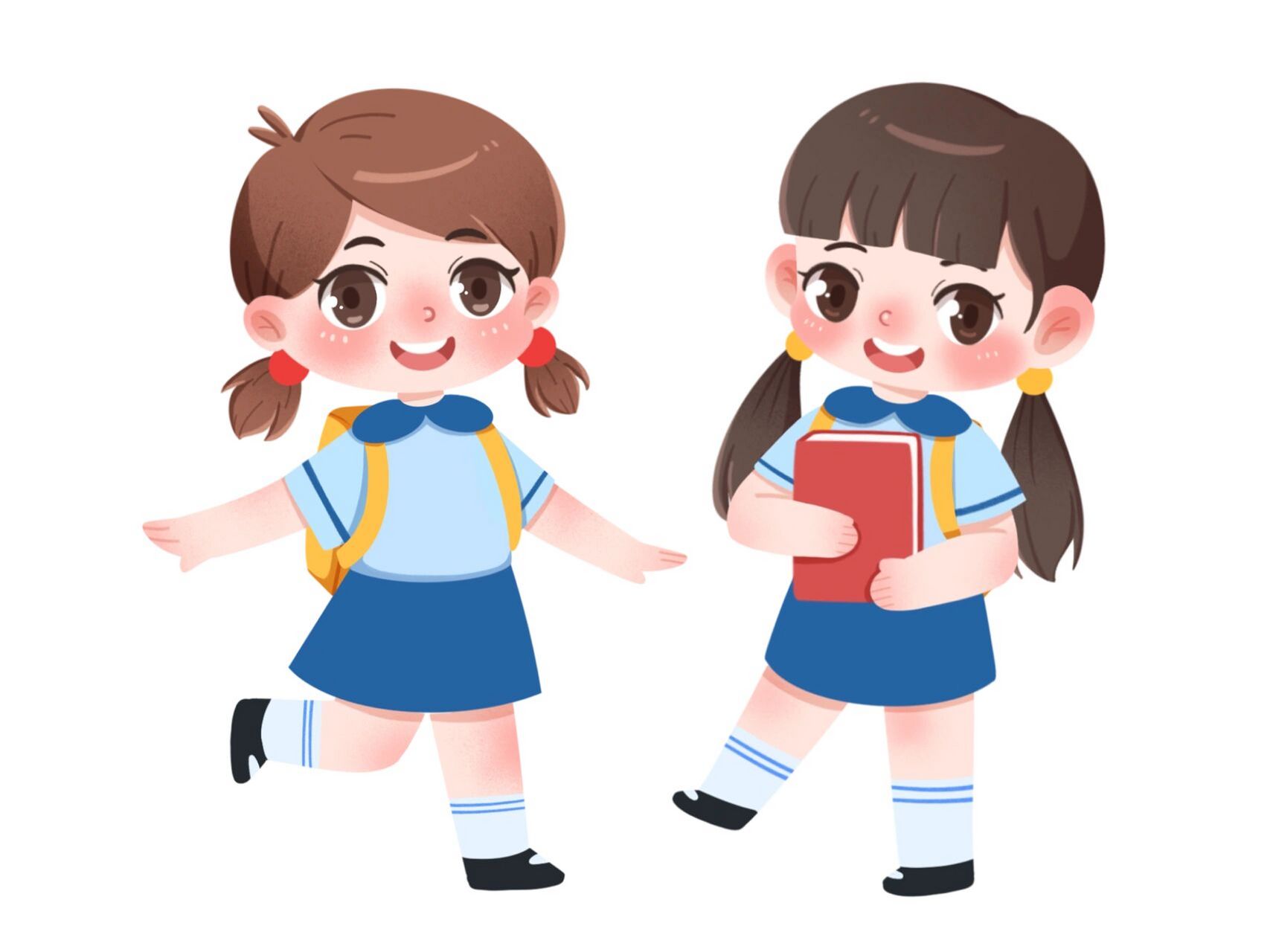 学生🧑‍🎓q版卡通人物素材🔺🔸🔹🔶 哈喽宝贝们~ 今日