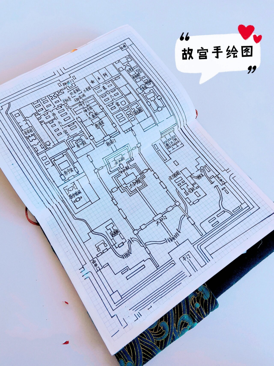august 1661586615 2021 故宫手绘平面图 96大家好鸭～我是