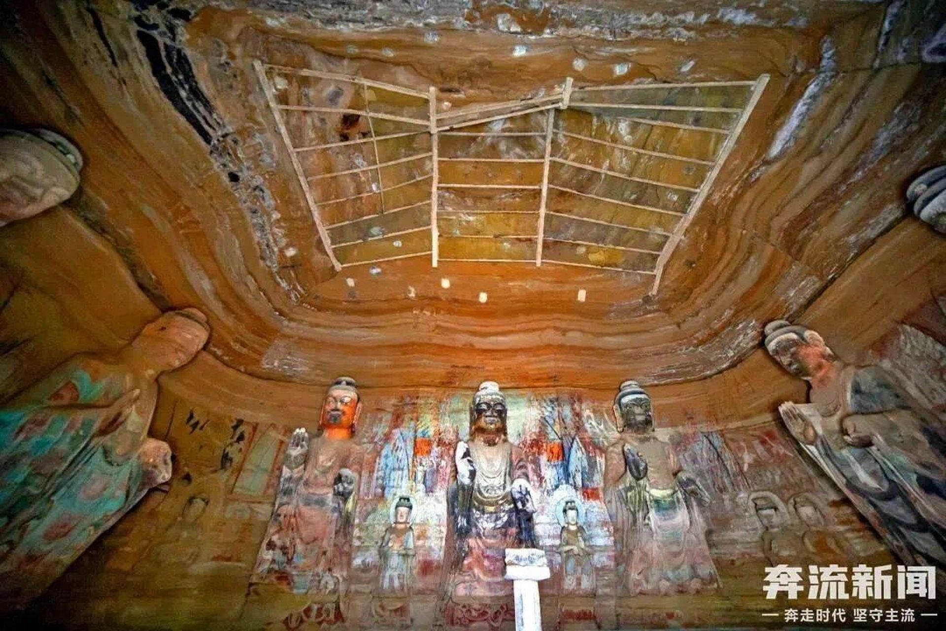 庆阳北石窟寺:甘肃唯一,全部佛像用石雕造型 98从庆阳的镇原县去往