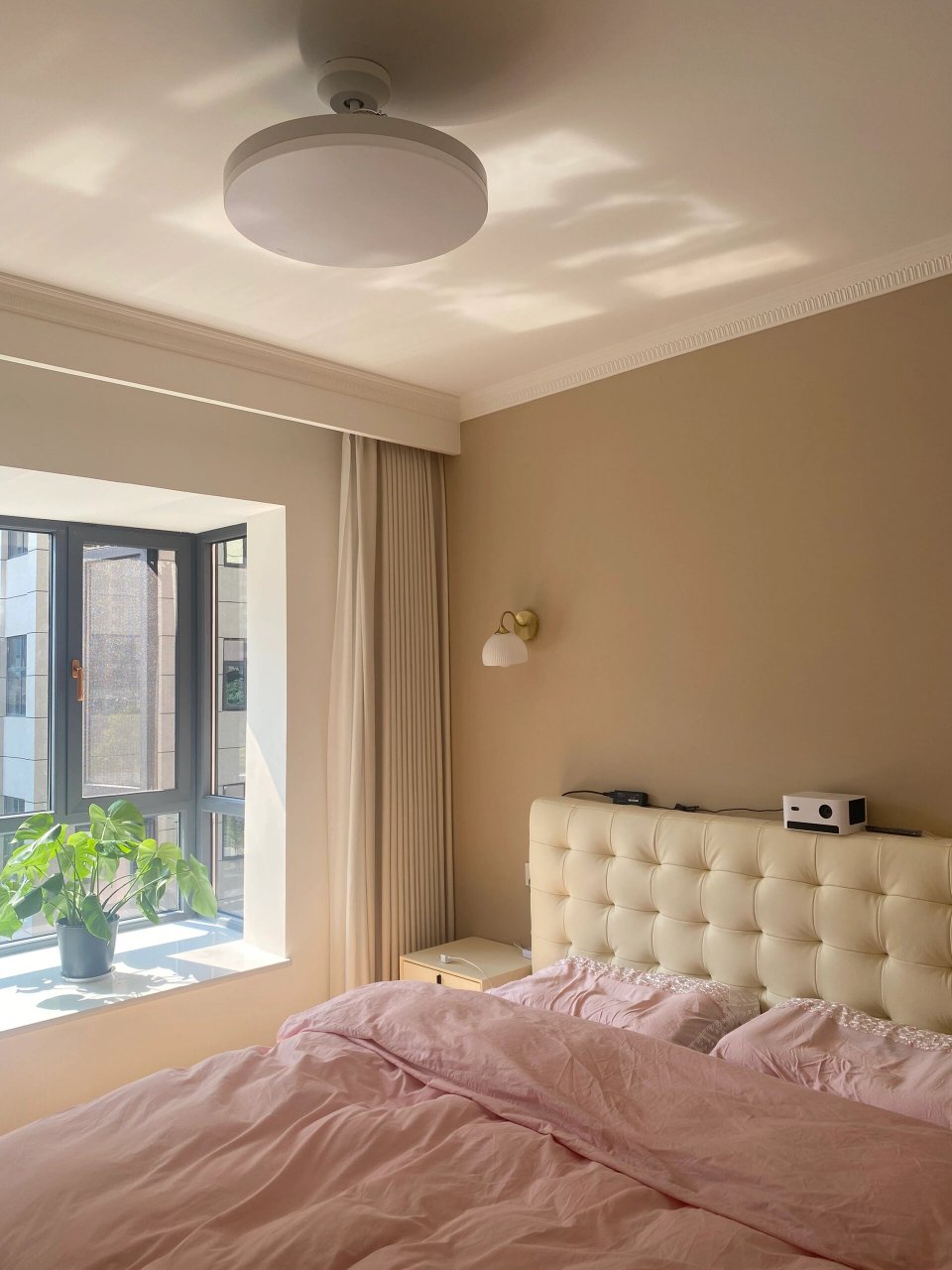 立邦乳胶漆效果 #乳胶漆# #背景墙乳胶漆# #立邦菱花白# #立邦布莱垦