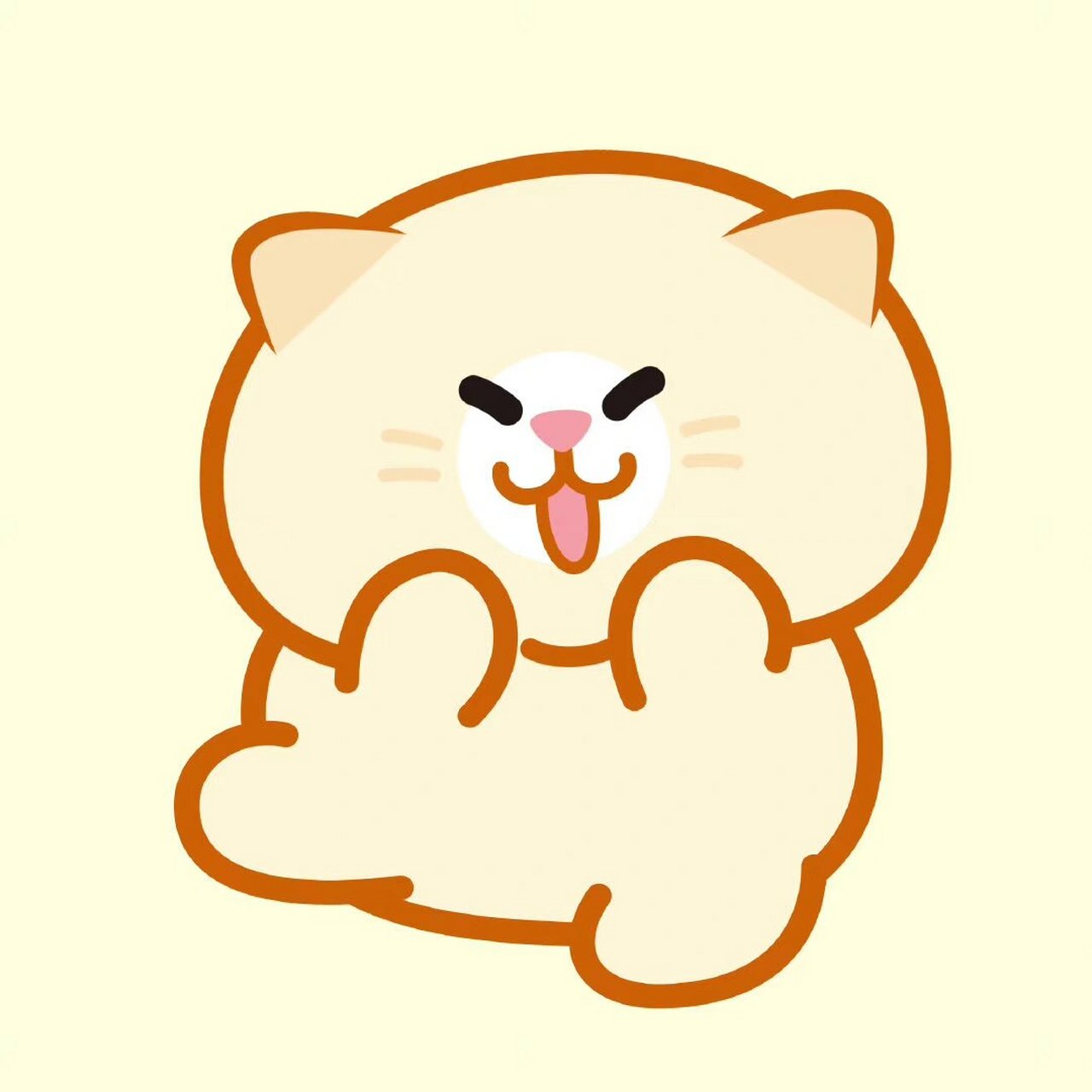 蛋黄猫可爱头像