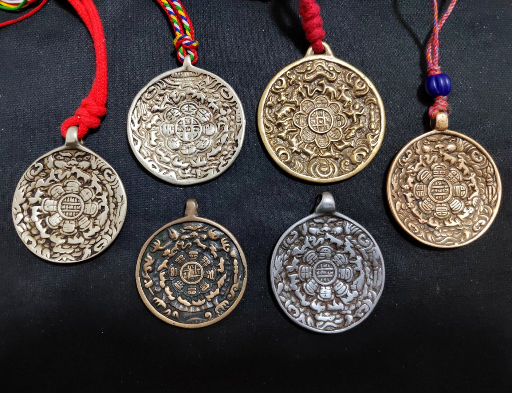 藏传九宫八卦牌  护主牌子 73 明价