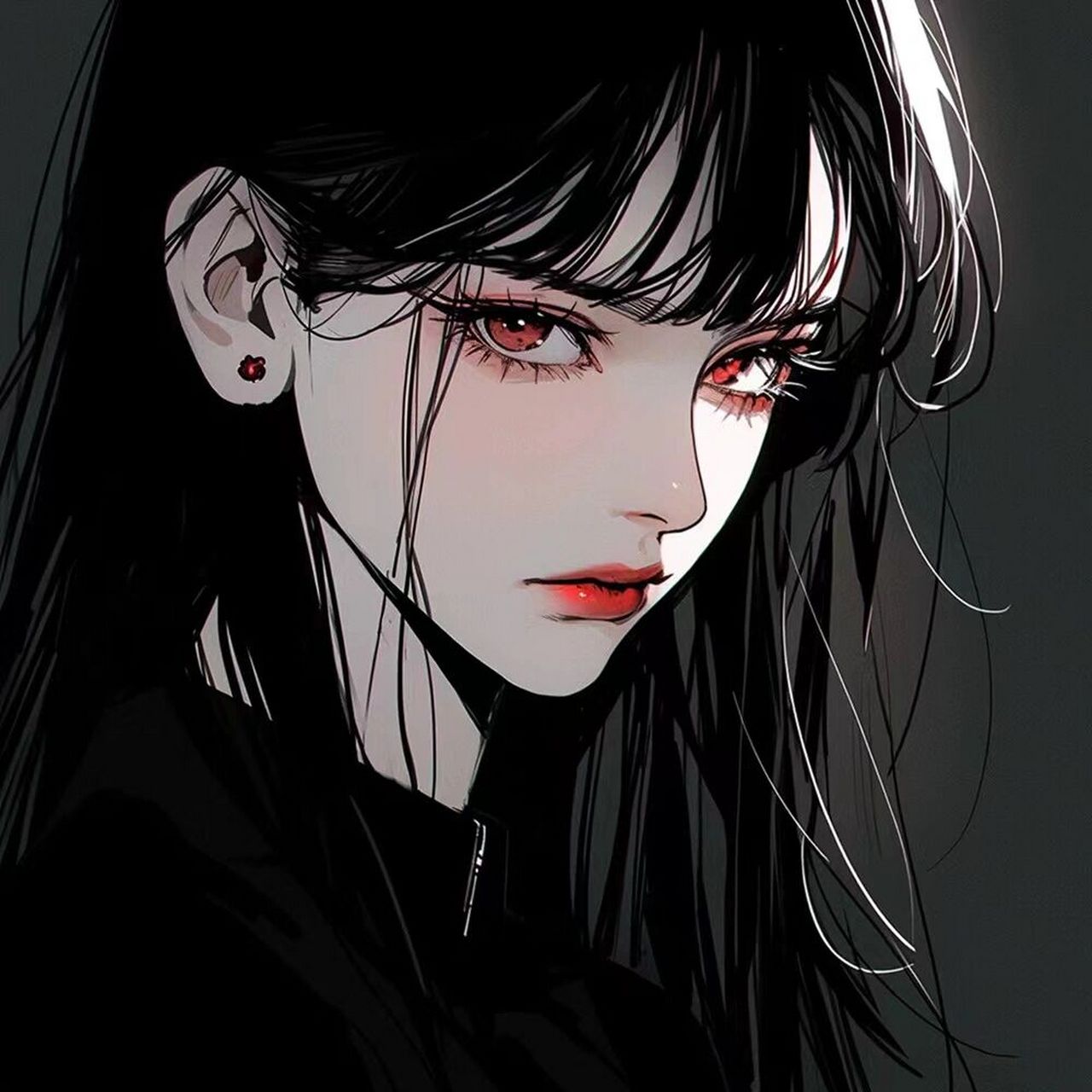 头像分享 | 黑色系动漫女头. 黑色系动漫女头来啦