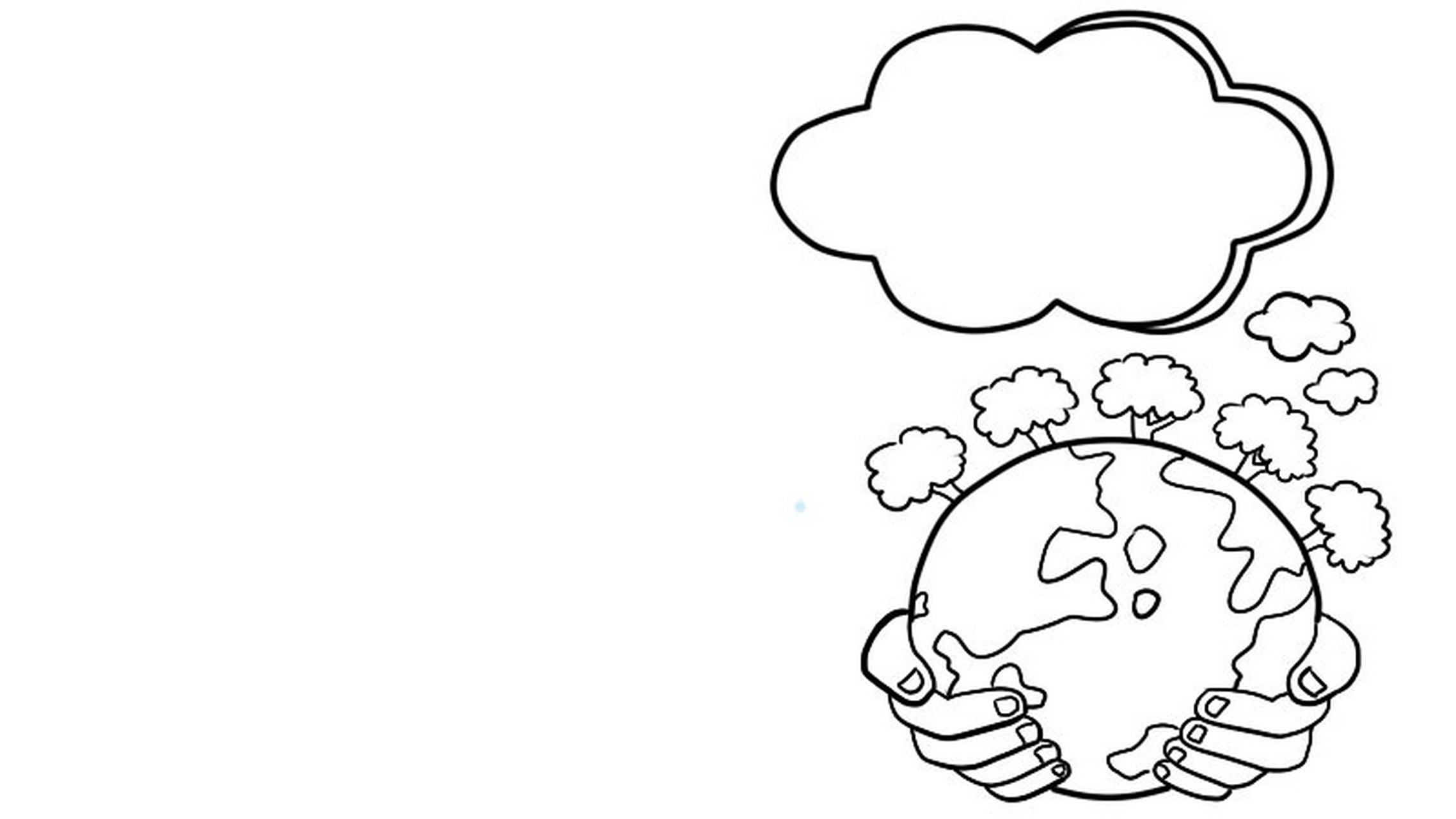 保护环境手抄报 简笔画素材 线稿 #手抄报模板# #小学生手抄报# #手