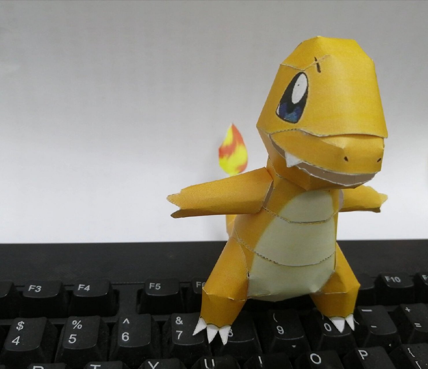 宝可梦之小火龙折纸 第一次尝试就折出来了,感谢
