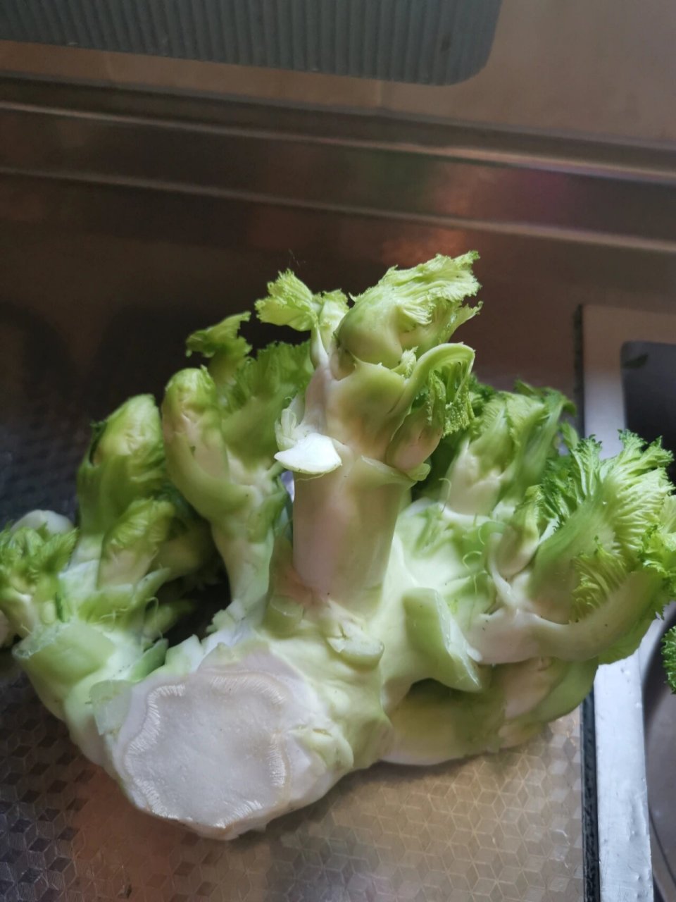 麻麻菜  终于在菜场看到了新鲜的麻麻菜,代购店40一斤,自己买点复刻