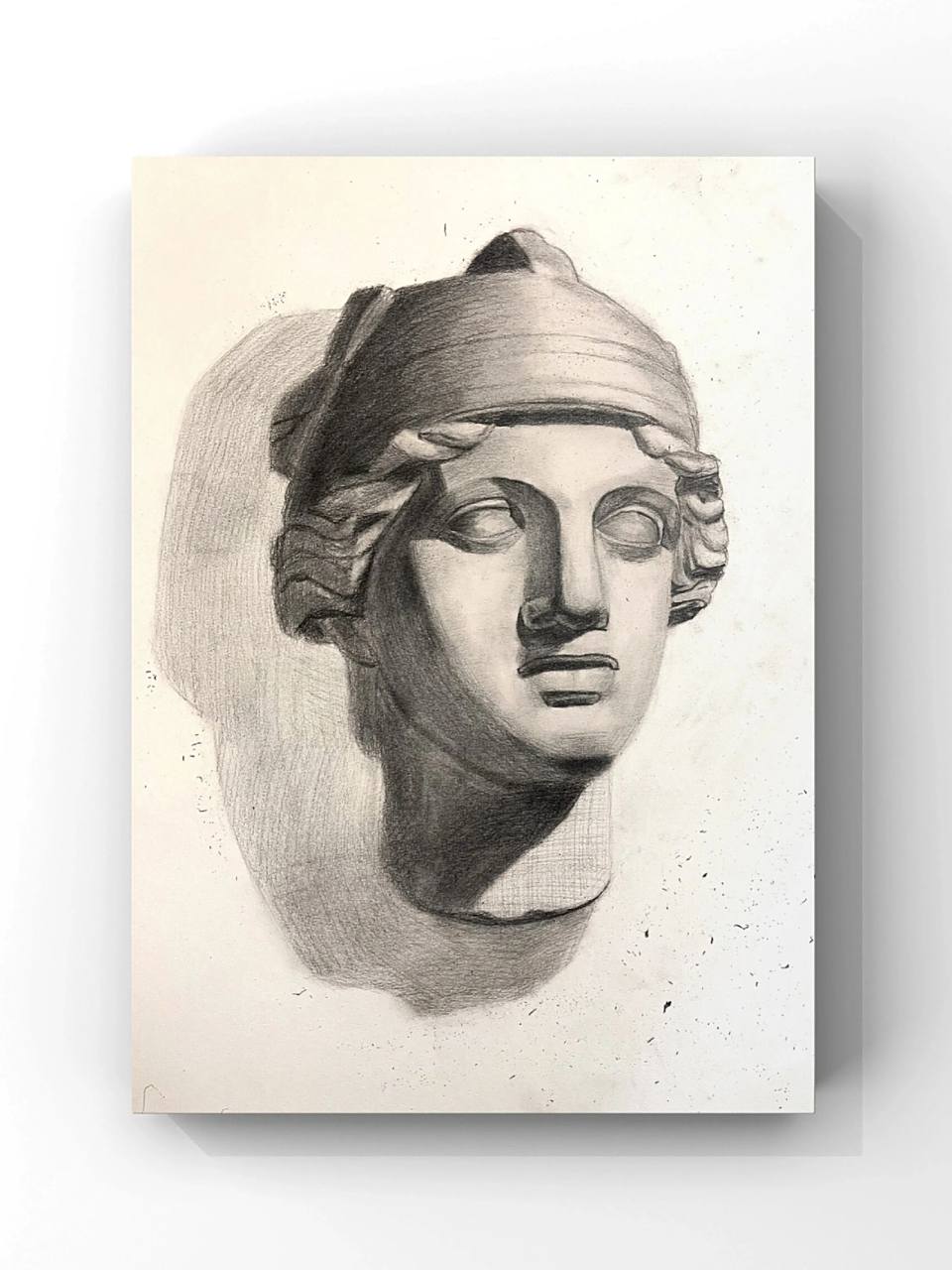 97【素描考级】7级战神头像 学生作品 2.5小时默写效果