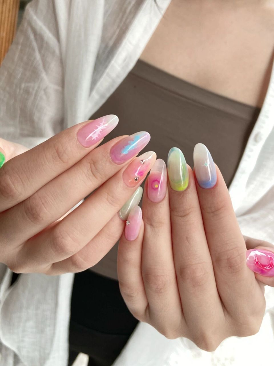 lisa同款辣妹美甲