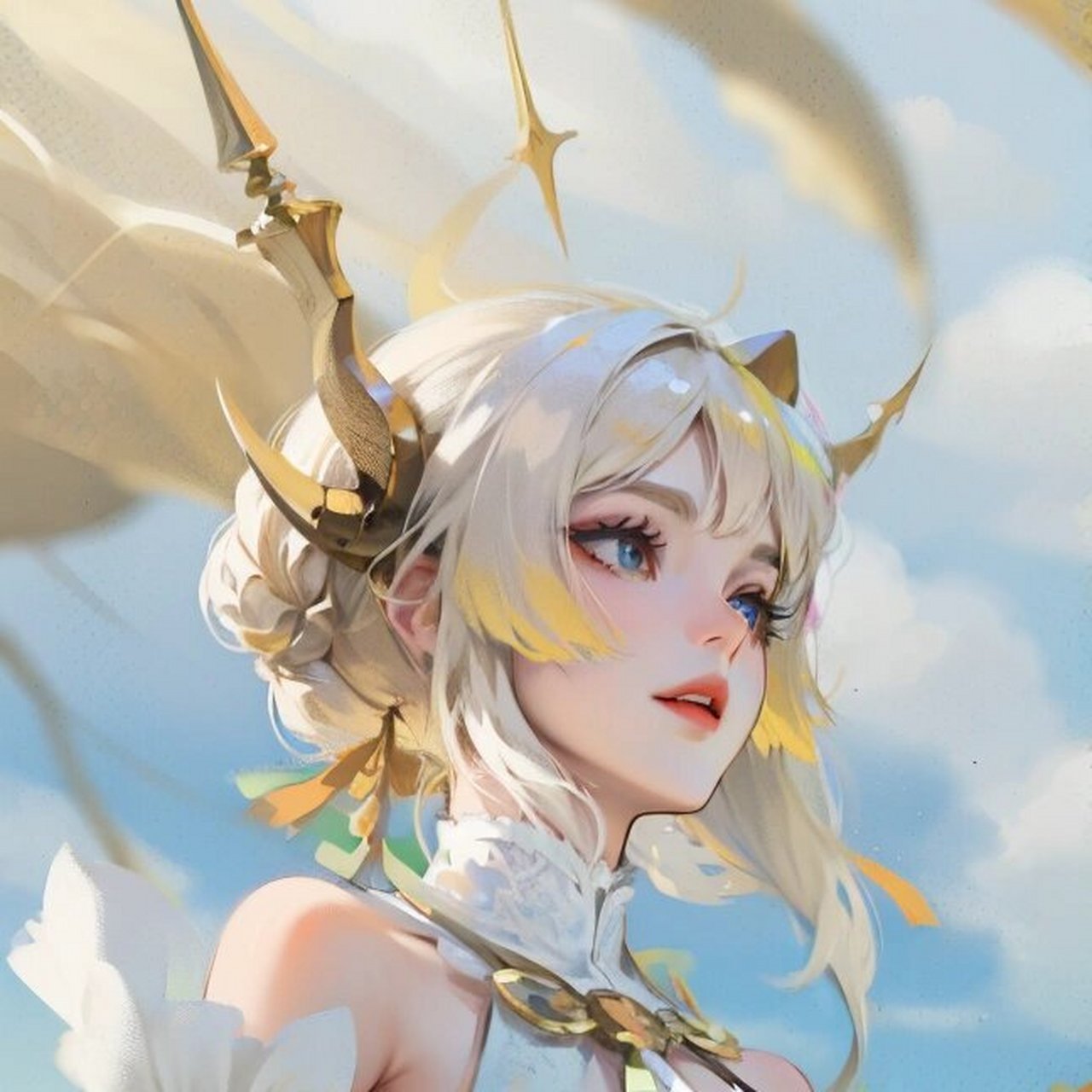 ai画王者,伽罗炽翼辉光 仅供娱乐 风格不同