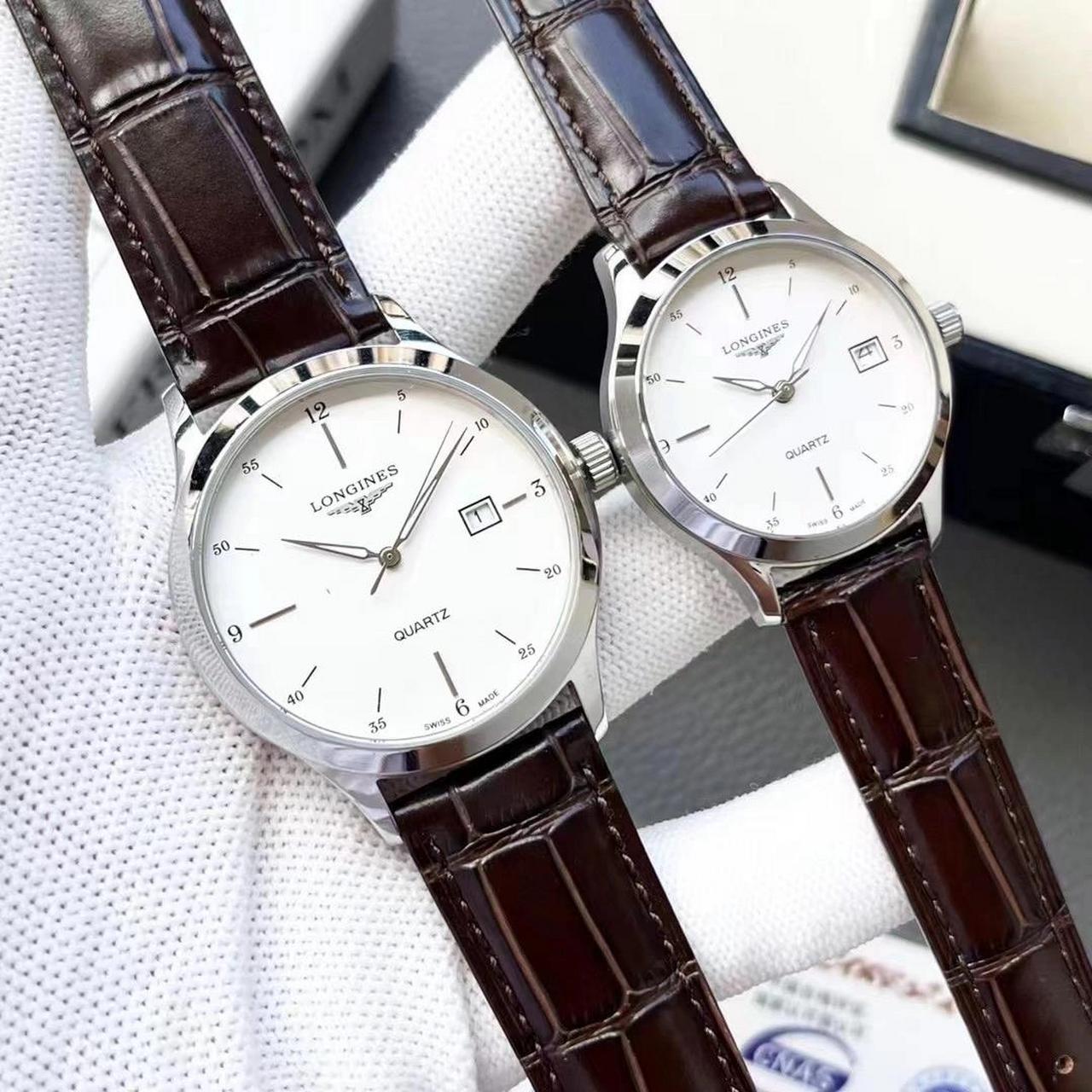 浪琴-longines 情侣腕表 经典三针设计 尊贵大气 绅士风范  石英机芯