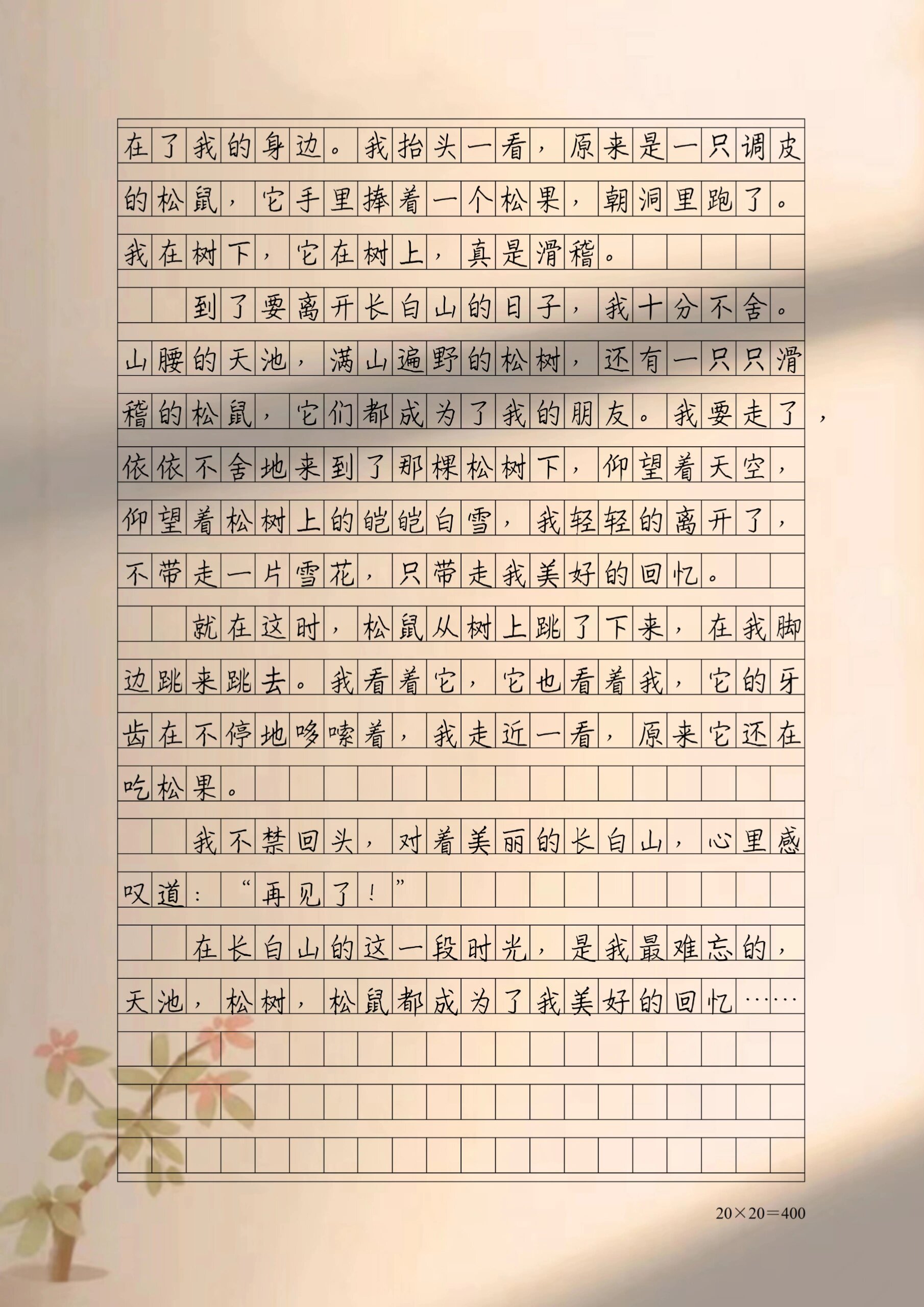 优秀作文摘抄《那一段难忘的时光》