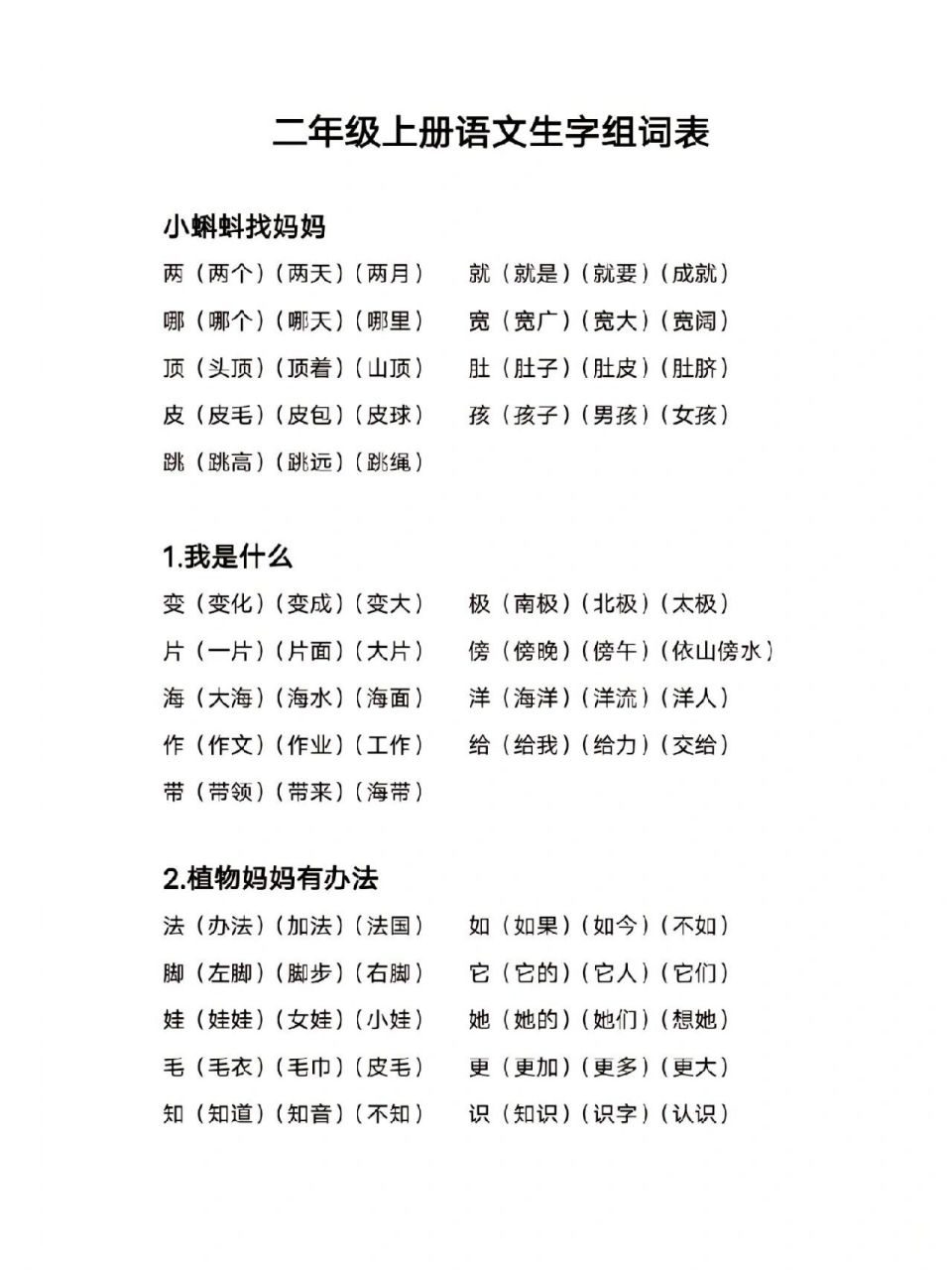 二的组词图片