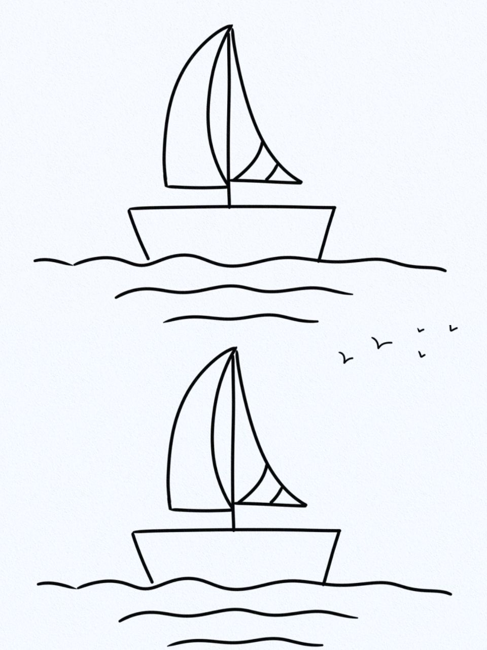 船简笔画 飘泊,一条小小的船,飘泊过东南西北,盛载了多少憧憬,多少