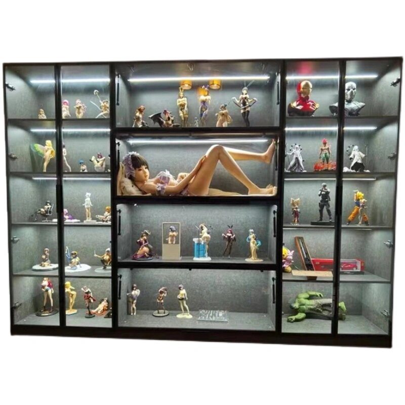 手办模型展示柜乐高积木玩具兵人高达模型柜 定做手办模型展示柜兵人