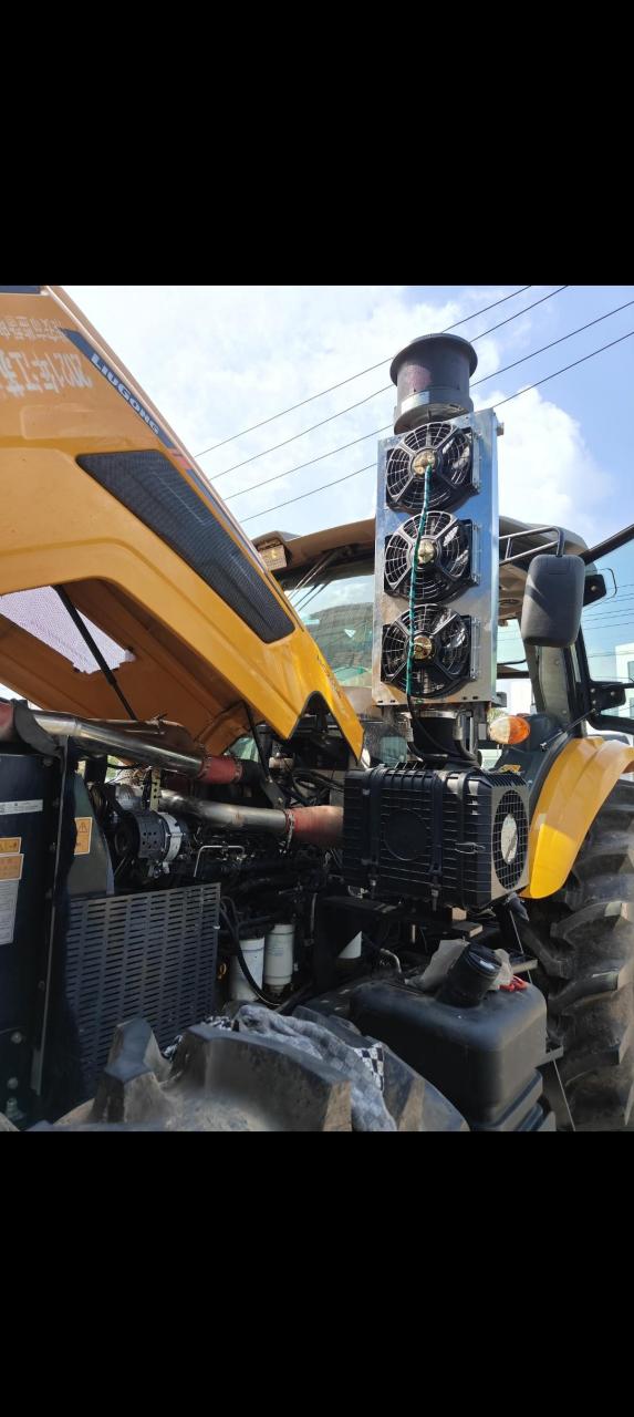 拖拉机改装大功率空调冷凝器和播种监控系统实录