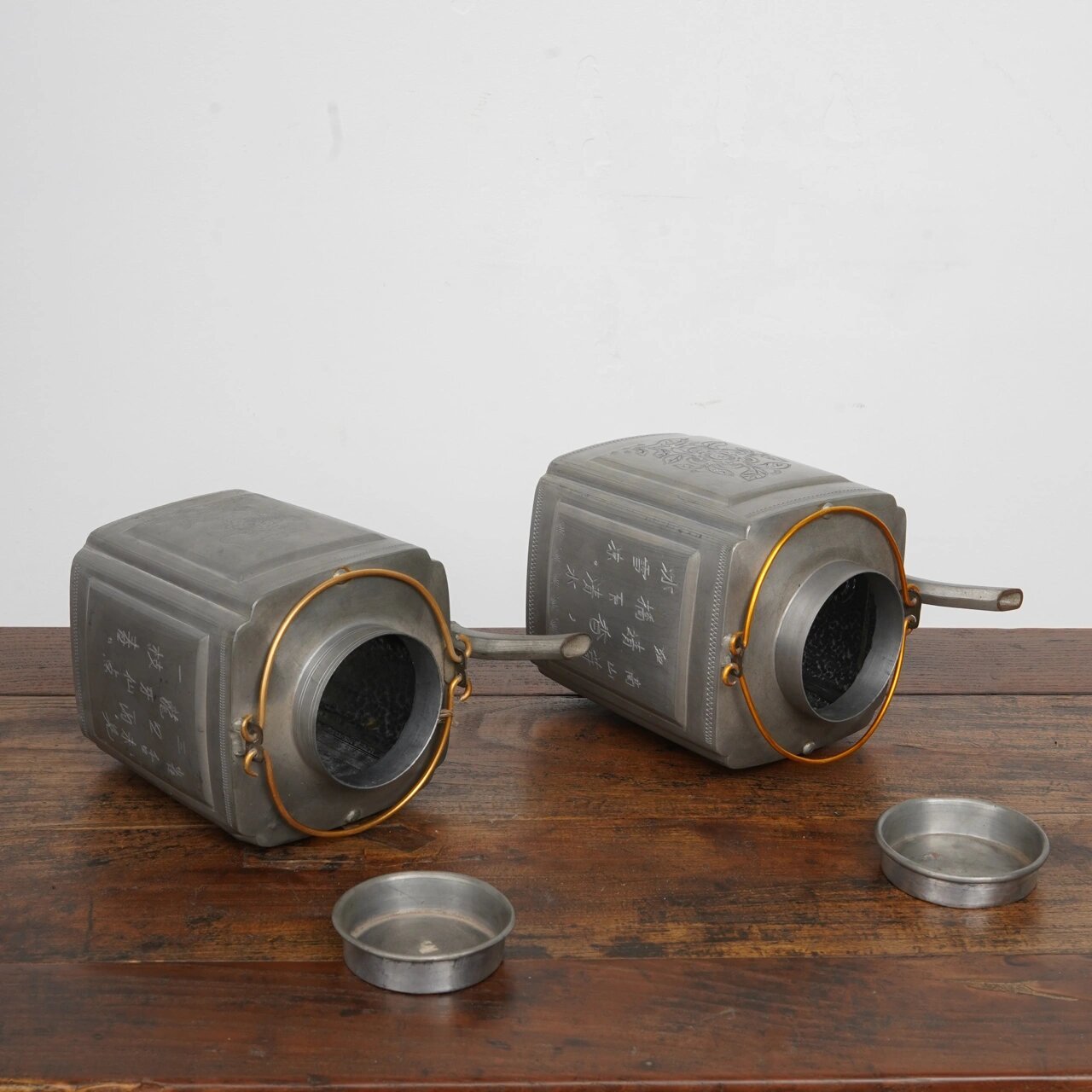 八十年代老锡壶茶叶罐老茶壶老物件民俗收藏 八十年的老锡器,工艺精致