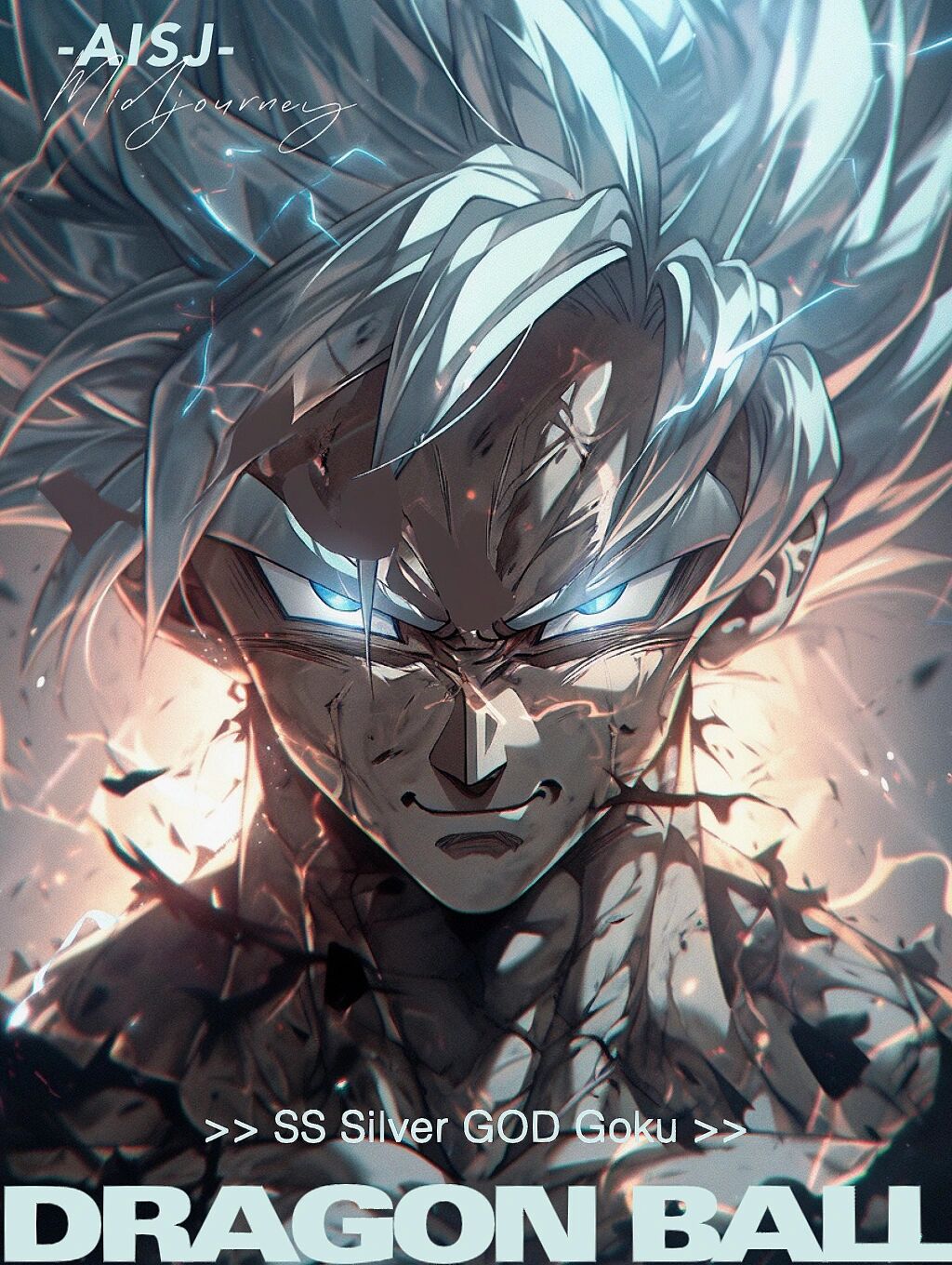 ai 绘画|龙珠壁纸 银色的极致-白神悟空11566