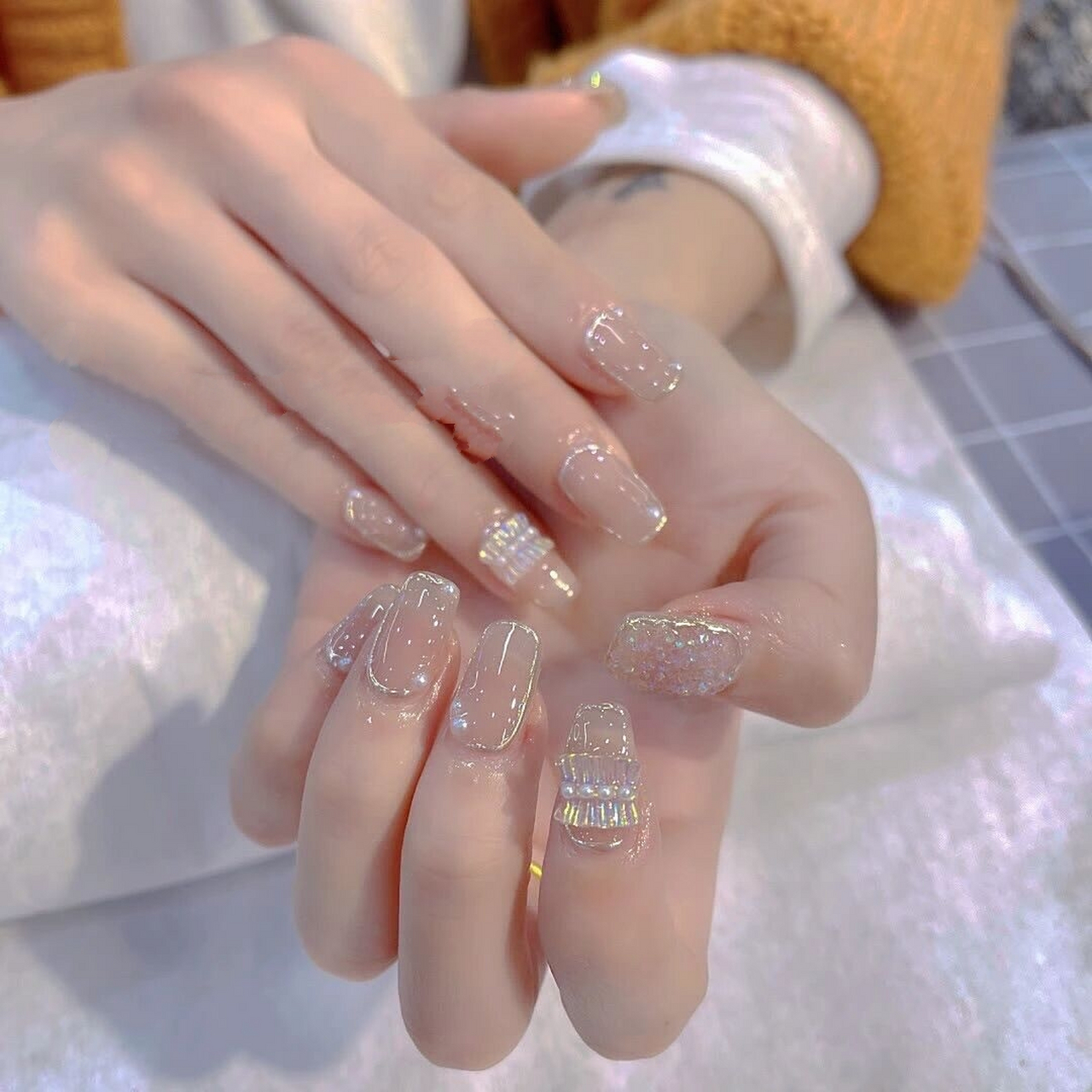 新娘美甲合集|优雅大方|搭配婚纱精致又减龄 今天,糖糖的一个好姐妹