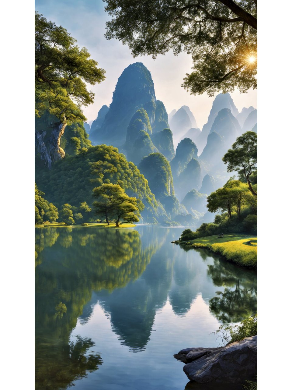 治愈系手机风景壁纸—桂林山水 拿图请留痕,需要原图请私信,免费送