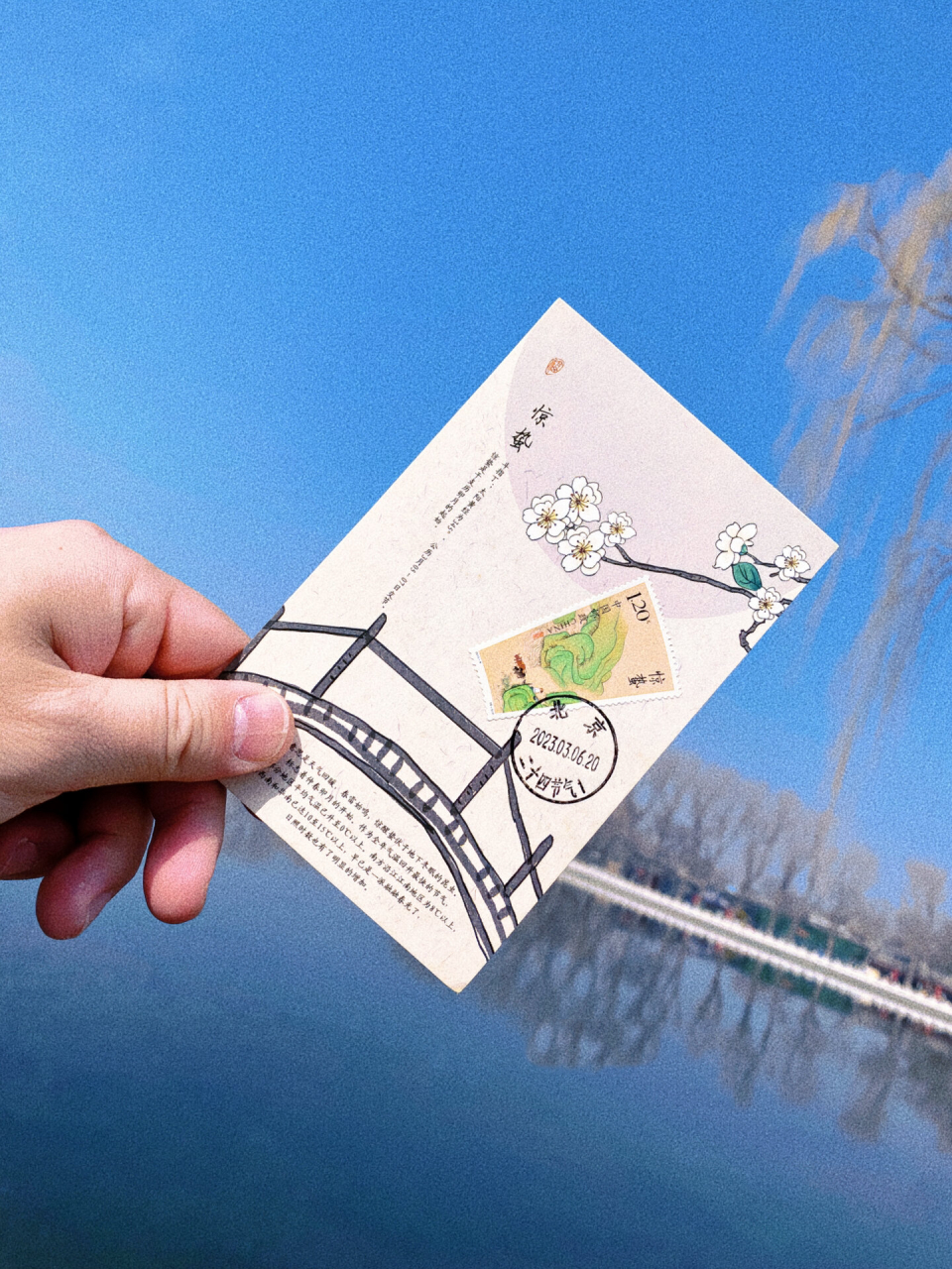 藏在明信片里的二十四节气小浪漫💛🤍❤️🤍 遥寄相思,清明