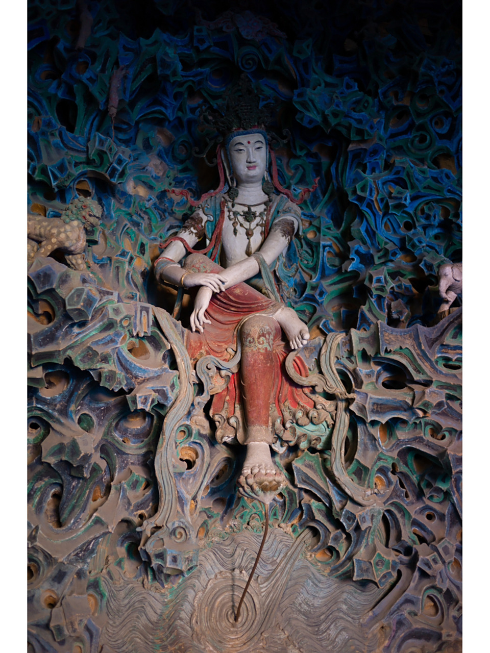 正定隆兴寺倒座观音 正定隆兴寺,别名大佛寺,摩尼殿后,在悬空的宋代