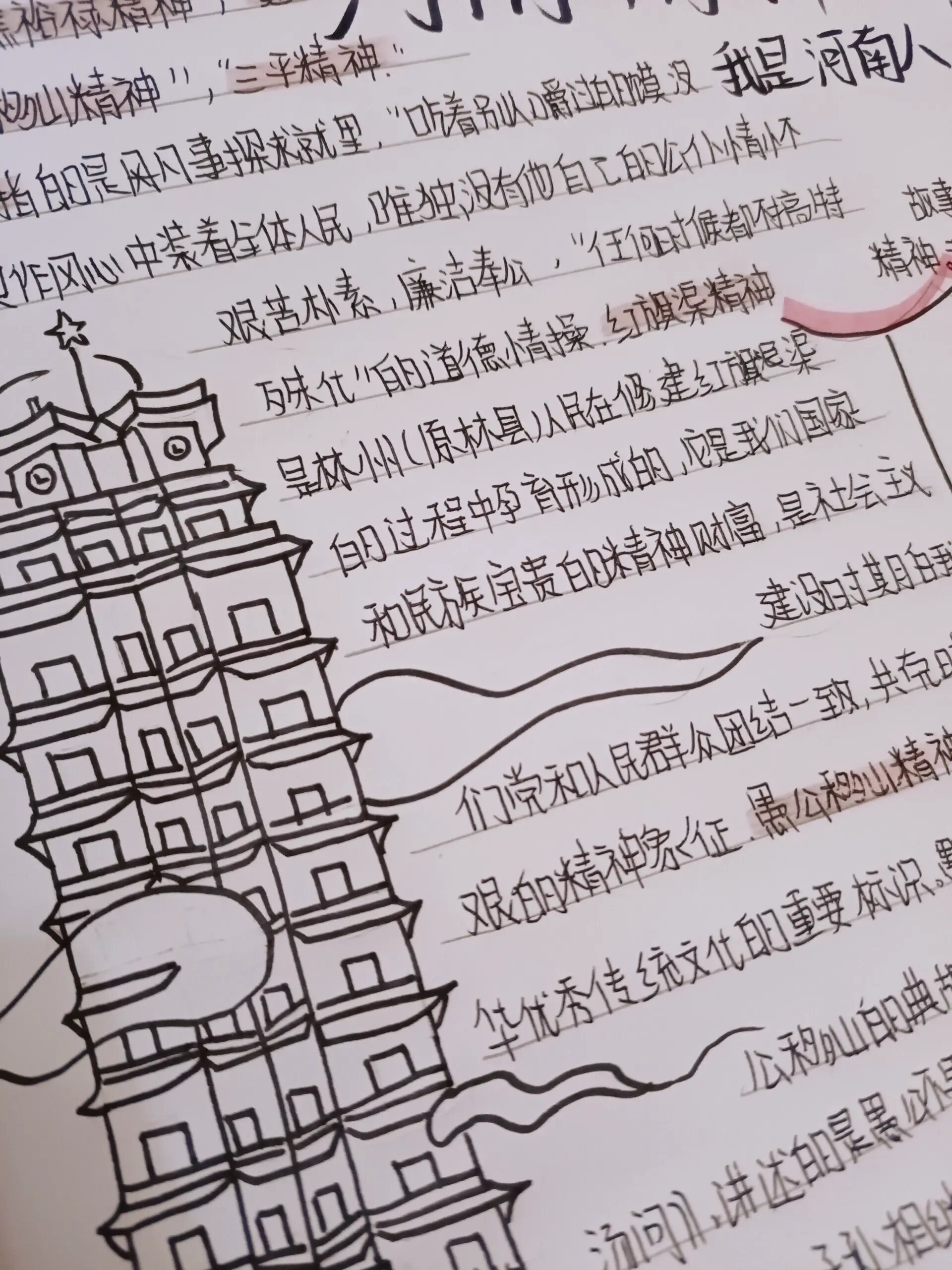 河南精神手抄报来啦!