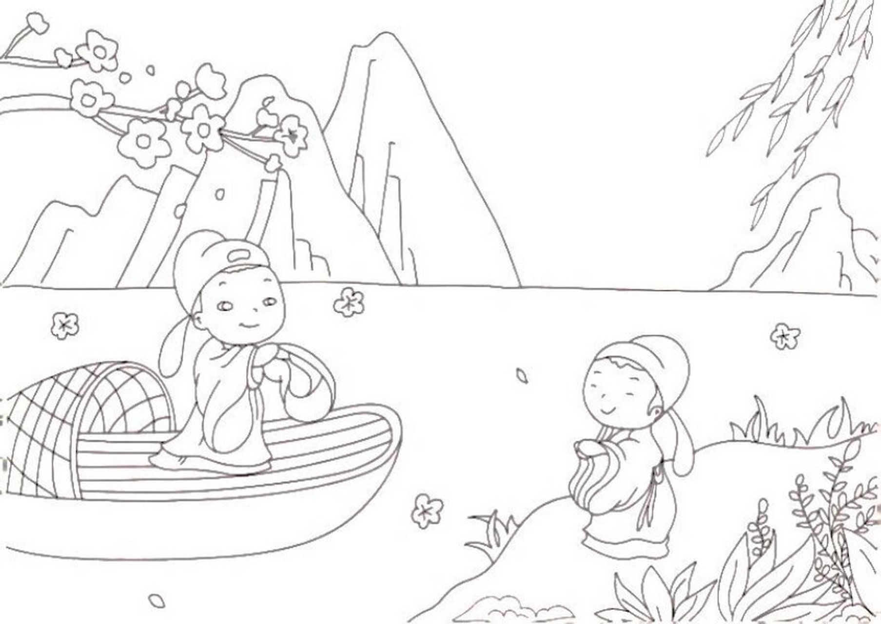 古诗配图第一篇:赠汪伦