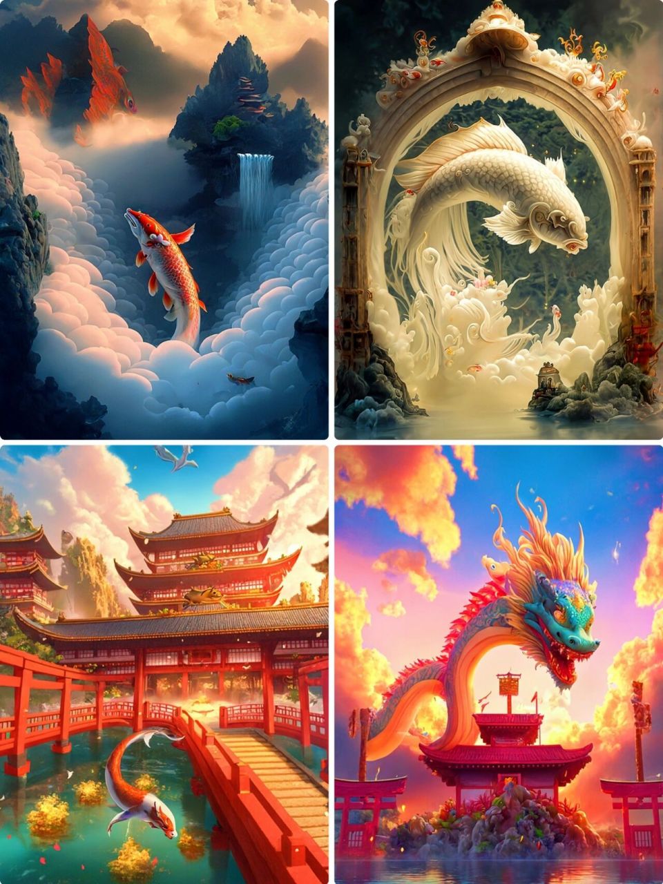 鲤鱼跃龙门 中文名:鲤鱼跳龙门 分类:民俗 地区:中国 性质:古代传说