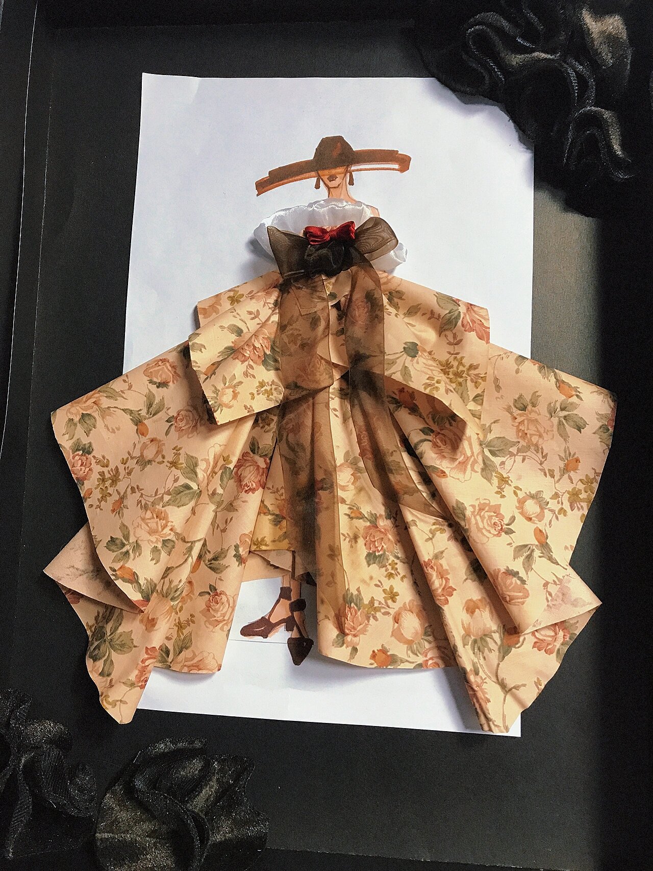 服装设计——创意时装贴画之复古宫廷风系列