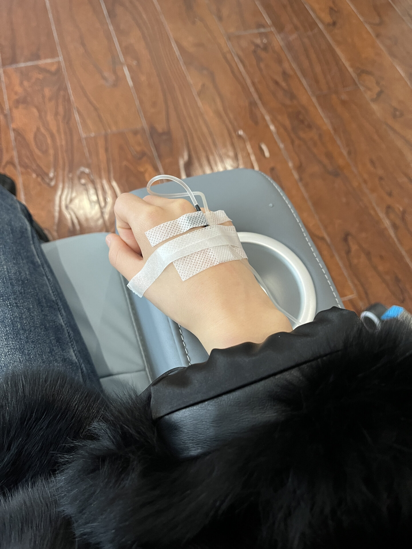 实拍输液照片 需要可拿走