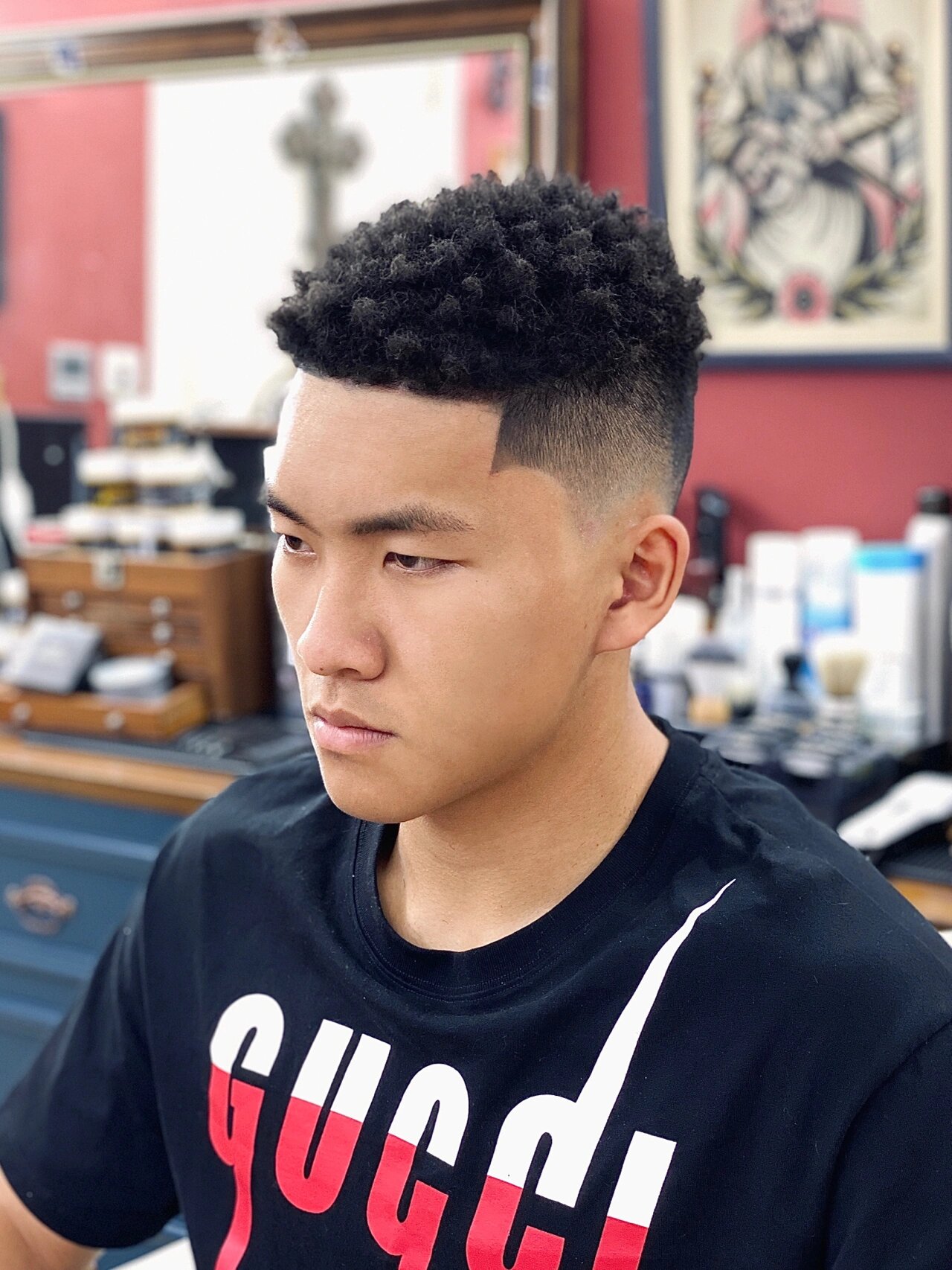 nba球员同款造型 运动男孩最爱黑人烫发型 爱打篮球的男生最爱 最酷的