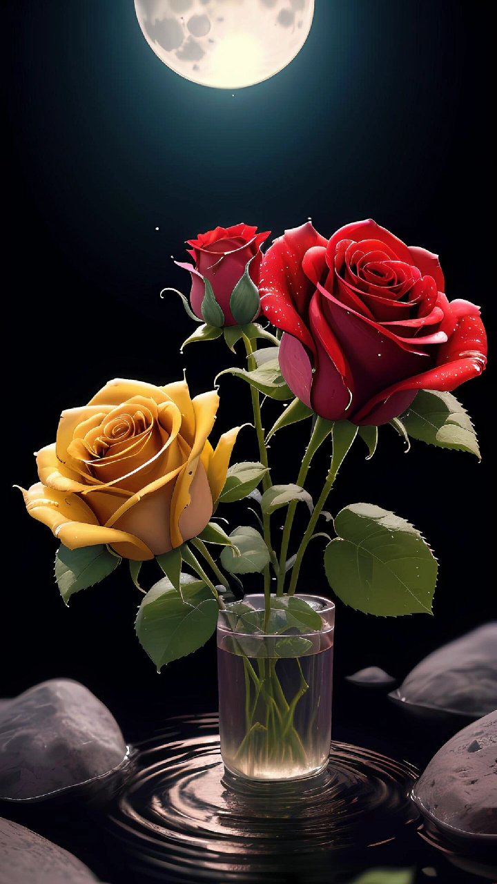 视频素材分享# #唯美意境# #唯美# #动态壁纸# #花语# #玫瑰花