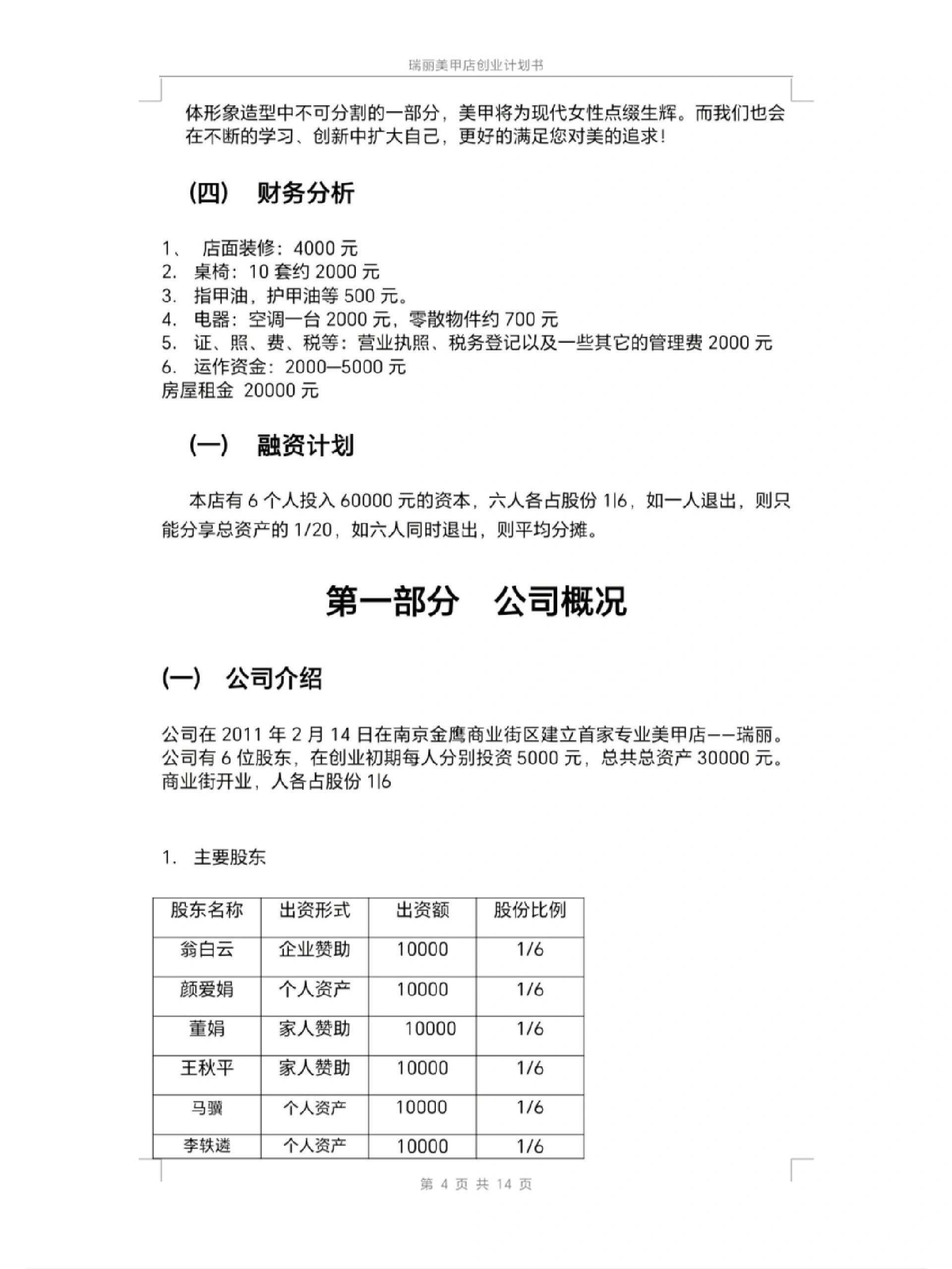中药美甲油创业计划书ppt(中药美甲油创业计划书管理团队与组织结构)