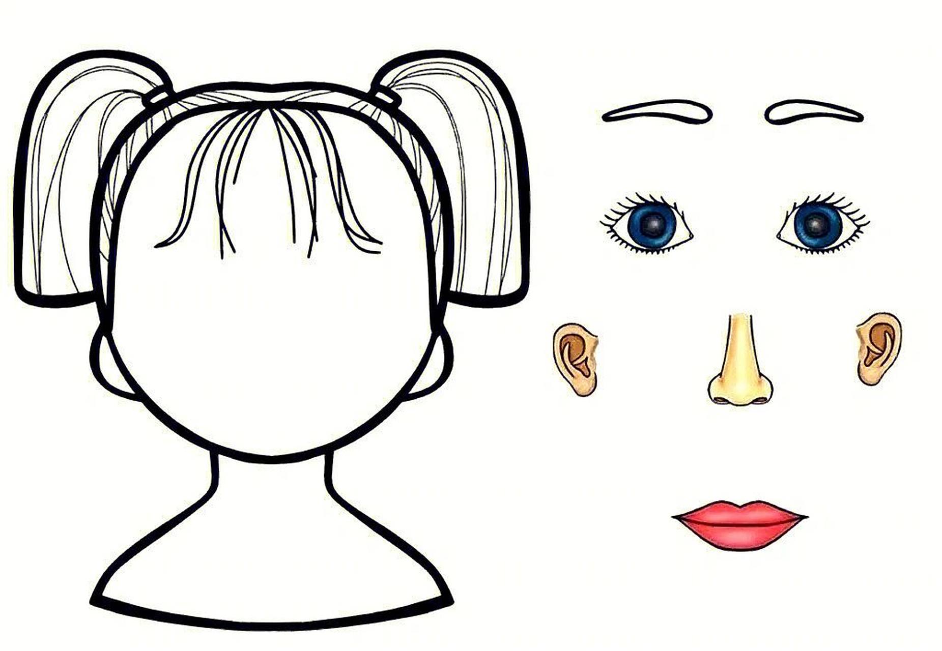 亲子早教|认识五官贴五官互动游戏打印素材 幼儿园益智区,亲子早教