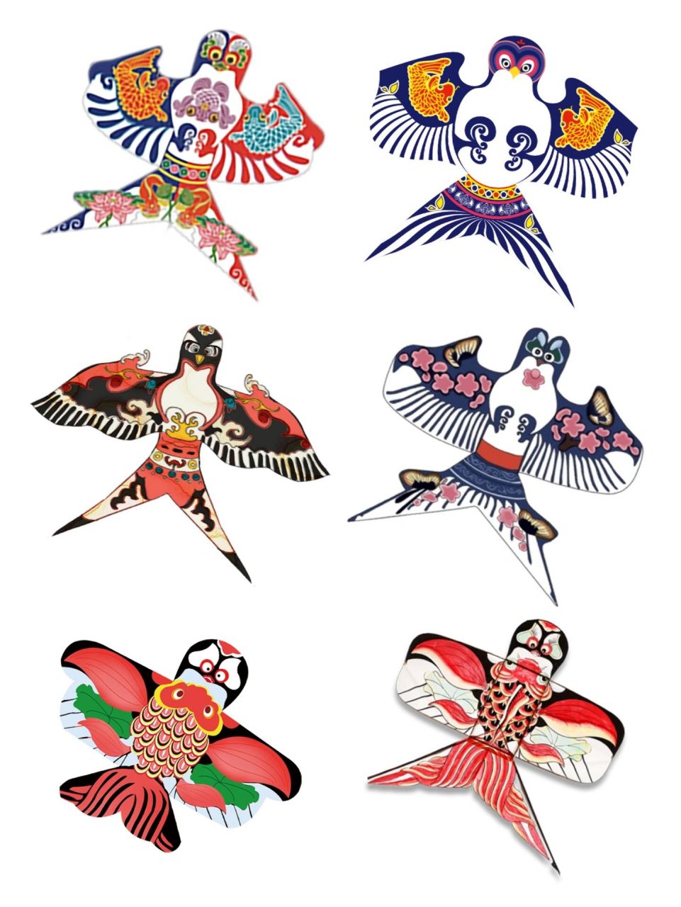 🪁风筝节素材|36组春日传统纸鸢免抠元素 🎐今日分享『风筝』素材
