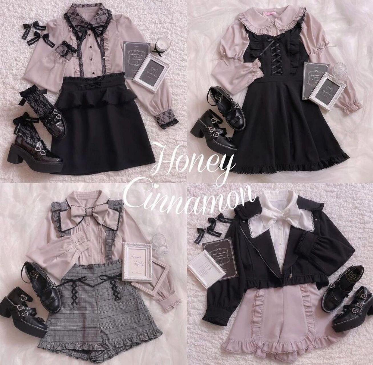 日系宝藏小众地雷风78黑粉蓝白谁能拒绝99 穿搭欣赏00 honey