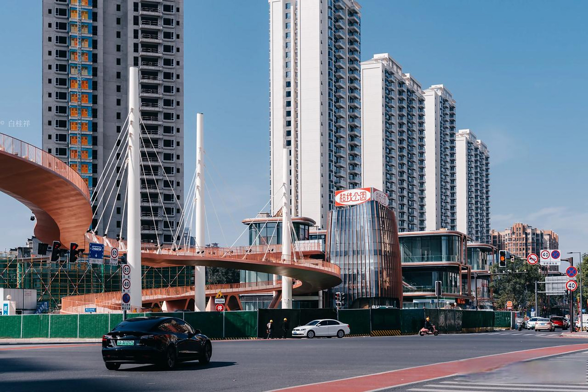 昨天新都又传来好消息——超线公园蜀龙路跨线桥通过竣工