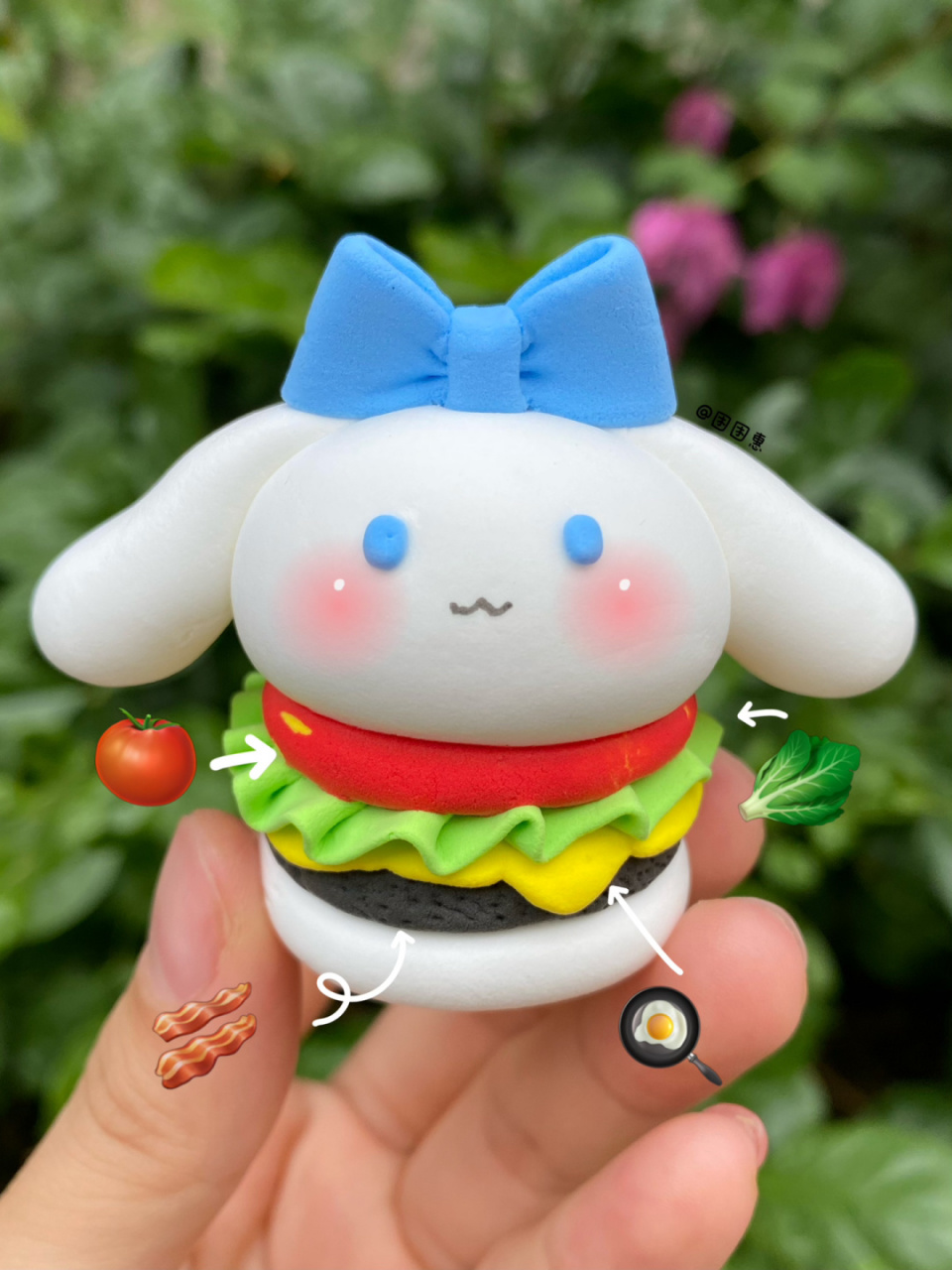 92系列-玉桂狗汉堡轻粘土教程 92最近天气阴沉沉的 07一点不好