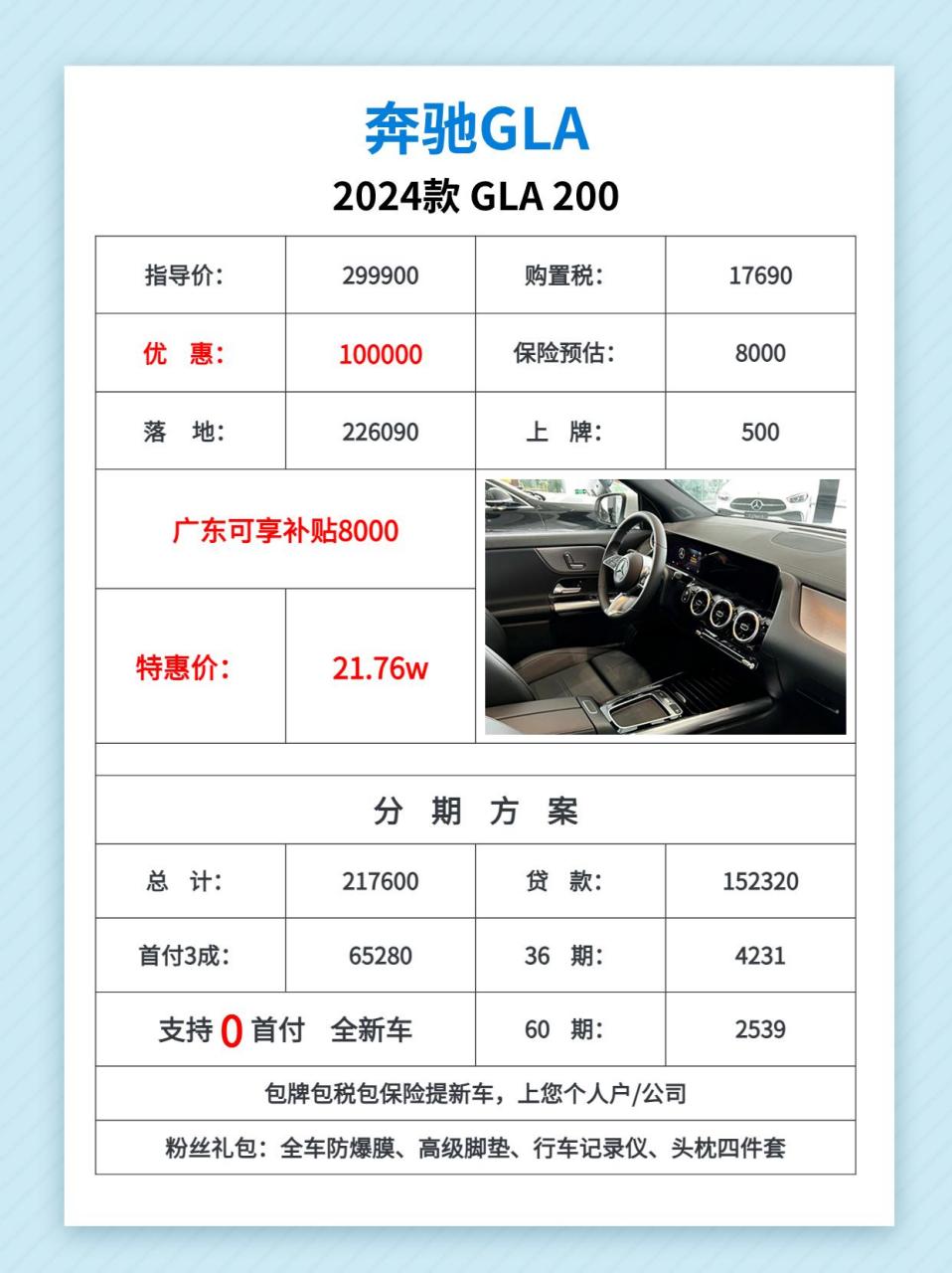 奔驰gla300报价图片图片