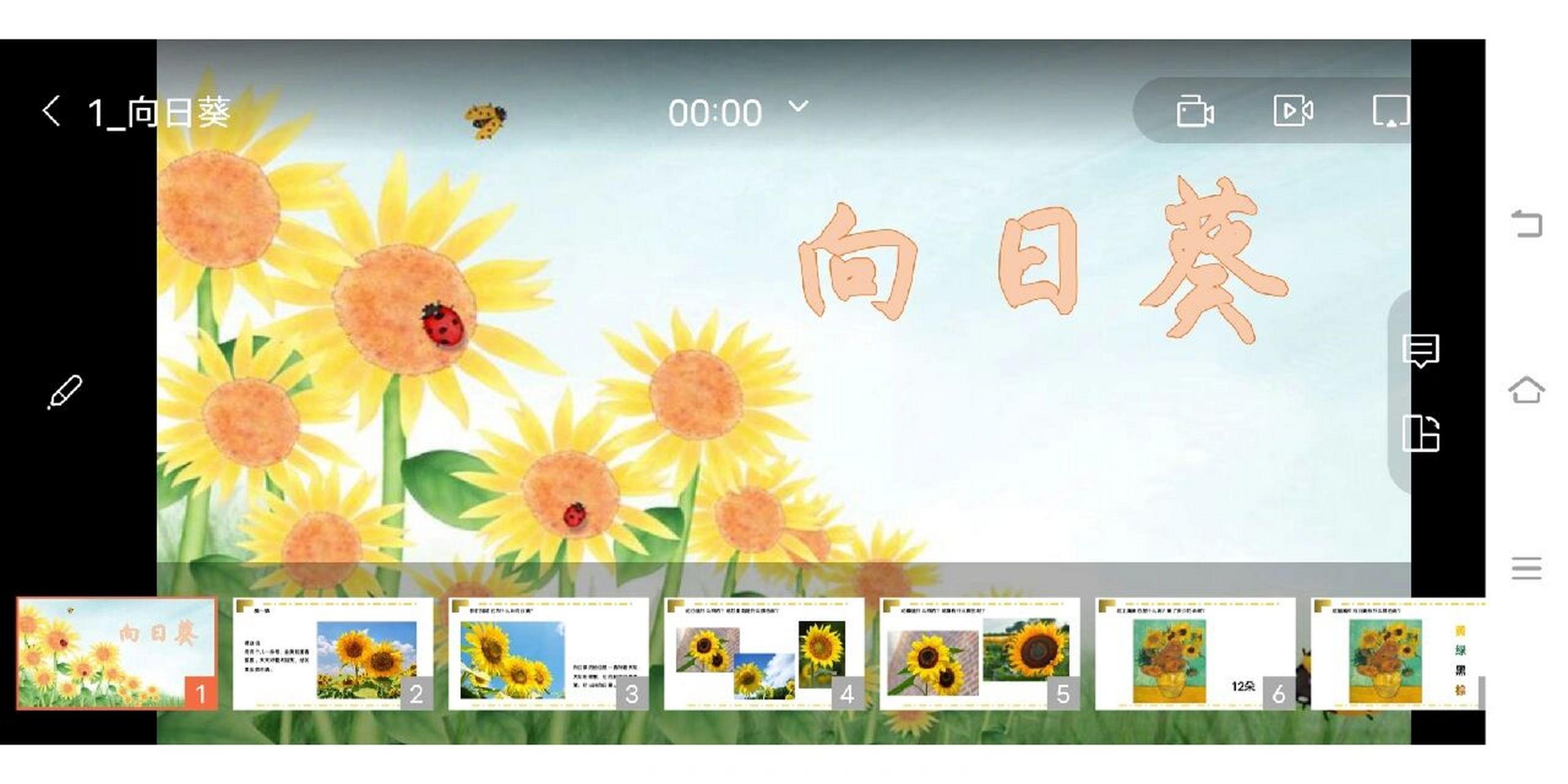 大班美术欣赏活动《向日葵》ppt和教案 大班美术活动欣赏