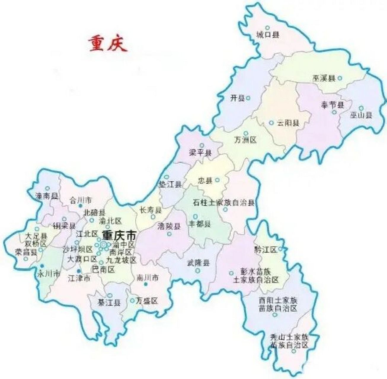 重庆板块分布地图图片