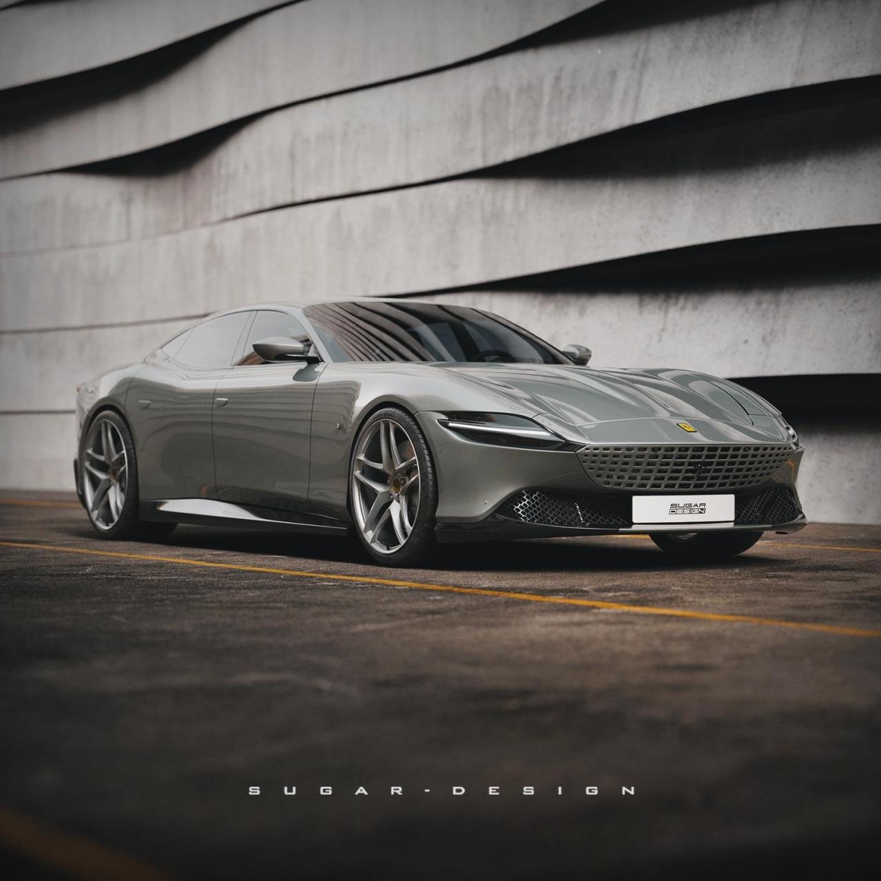 法拉利roma四门轿跑车驾到!你们觉得怎么样?