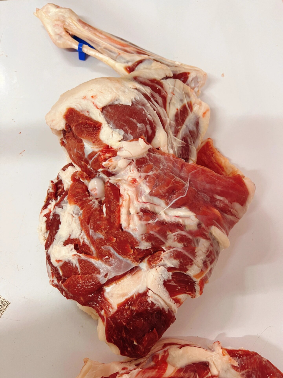 我把一只盐池滩羊分成了标准八分体 盐池滩羊肉产于宁夏回族自治区