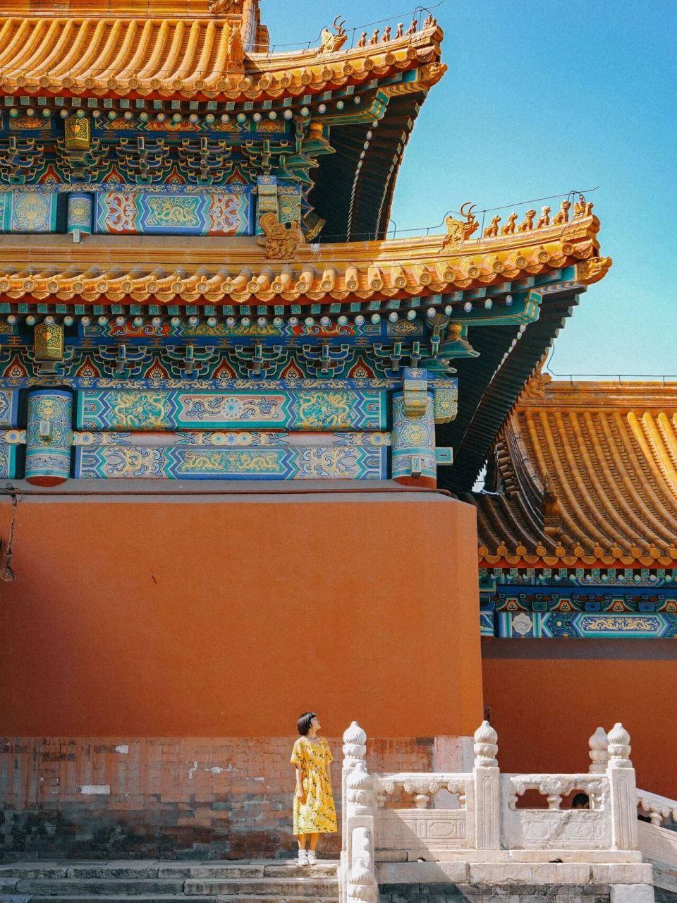 家里人来北京玩,必须打卡故宫～ 北京的夏天也挺热的,浩浩荡荡带着我