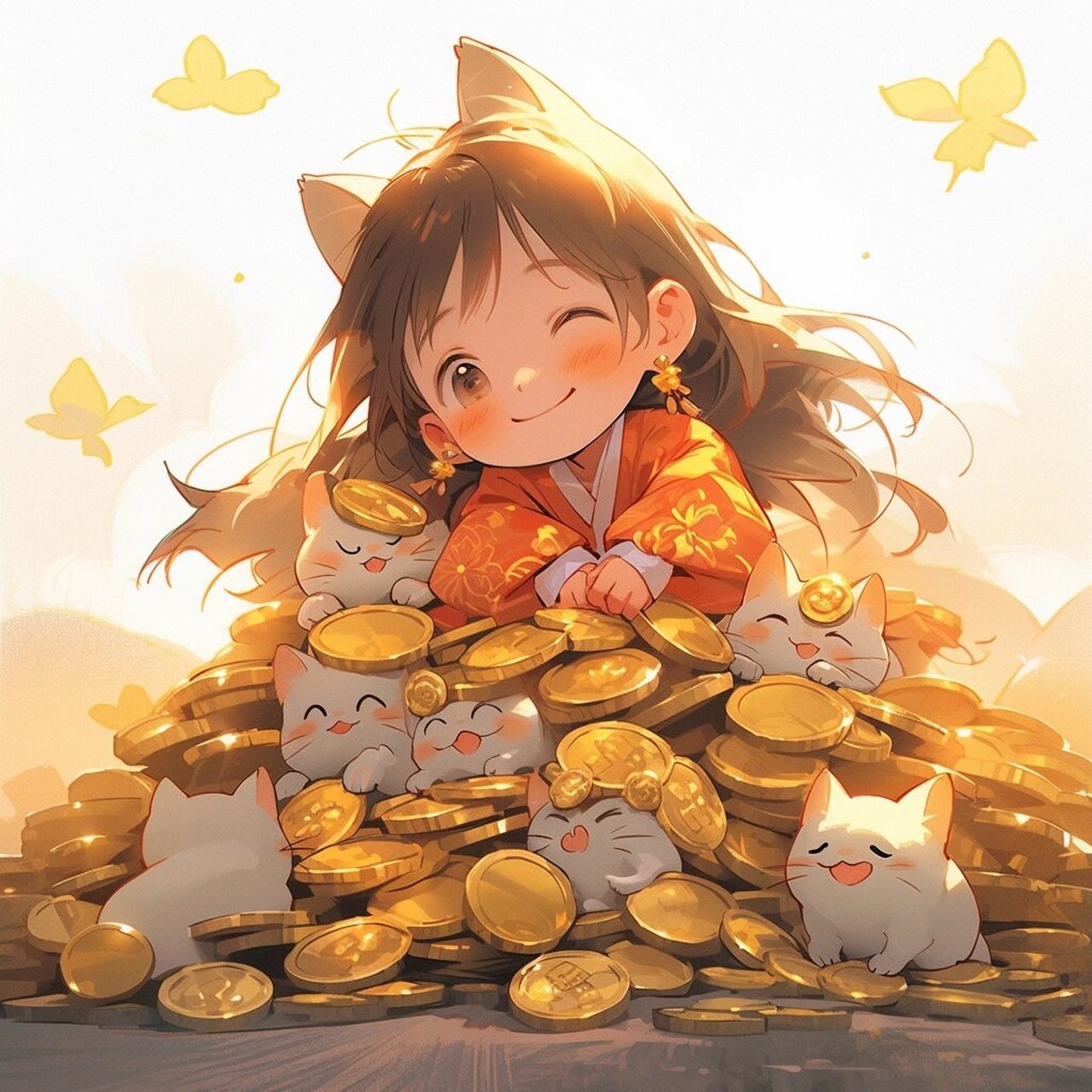 钱来钱来钱从四面八方来90|招财头像16 暴富头像2.0909090