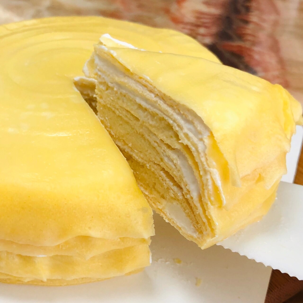 可以放90天的猫山王榴莲千层 无意中在超市看到这个千层蛋糕可以放